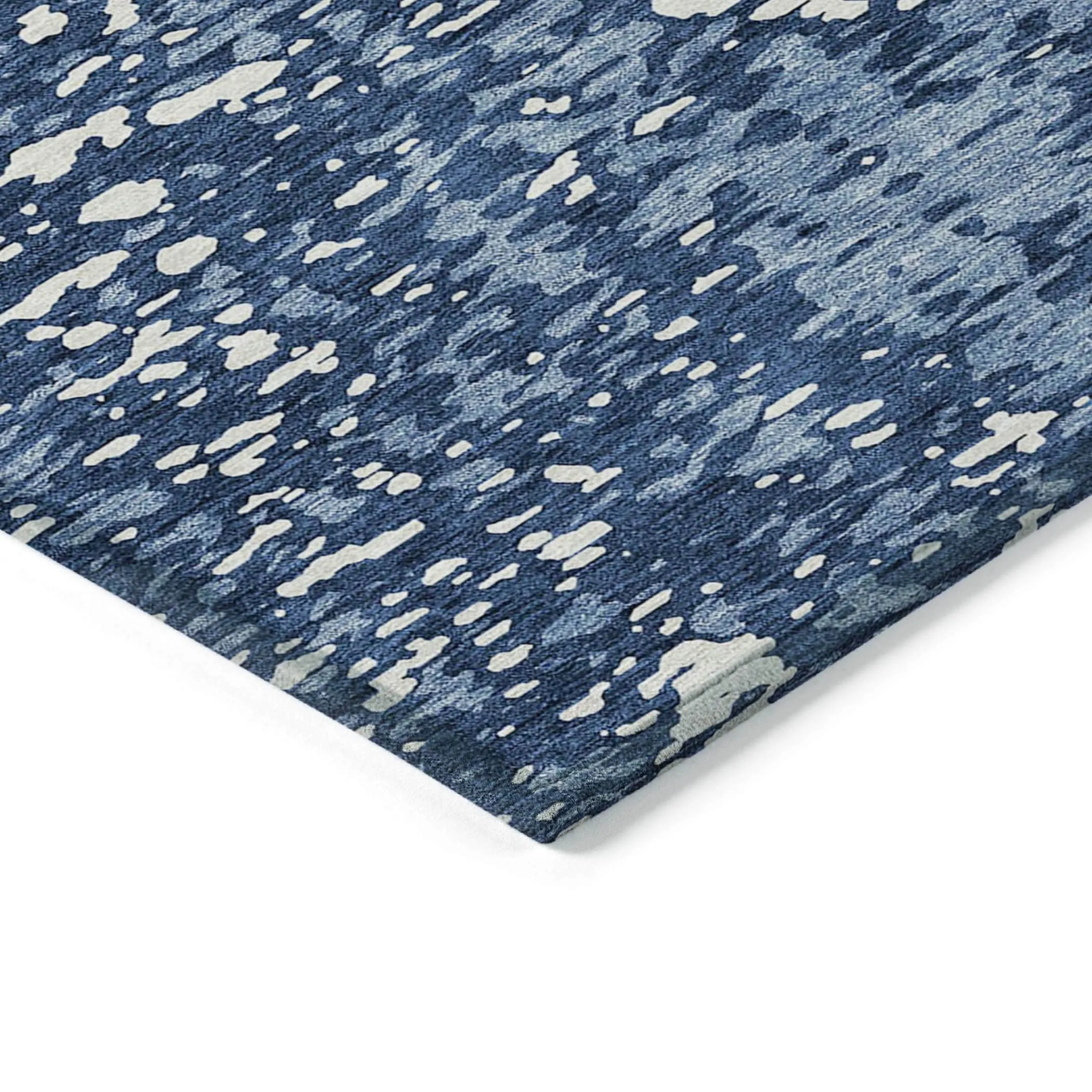 Machine Washable Indoor/ Outdoor Modern Abstract Chantille Rug