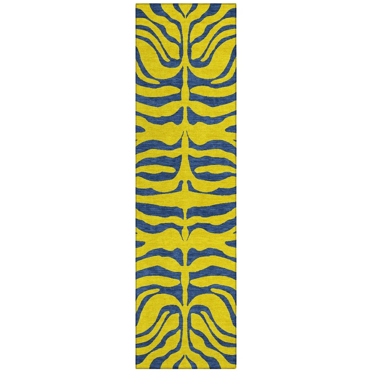 Machine Washable Indoor/ Outdoor Modern Animal Print Chantille Rug