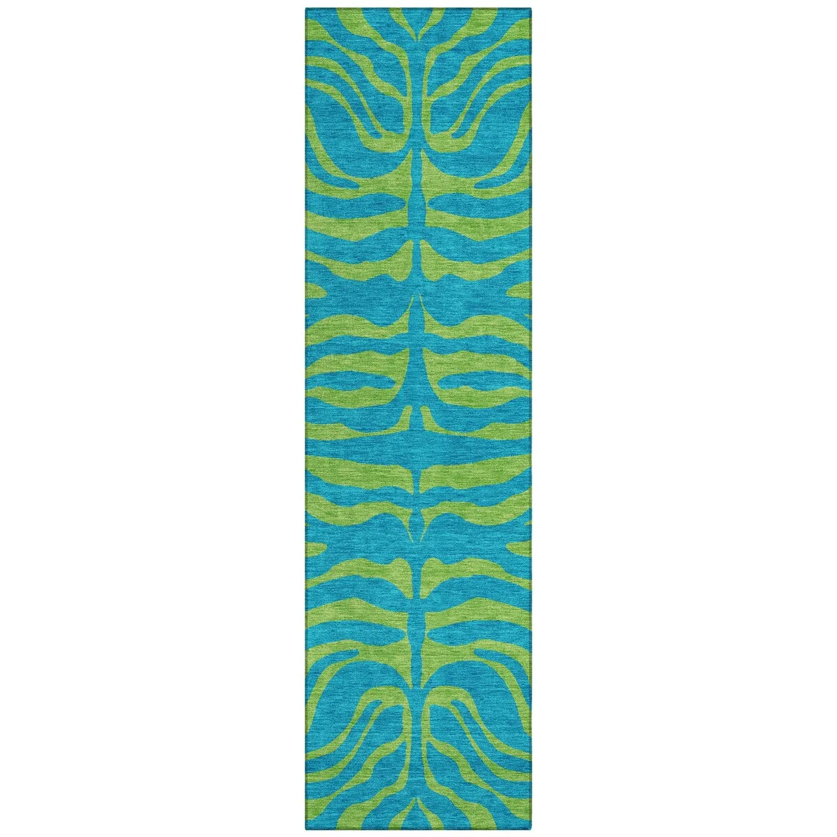 Machine Washable Indoor/ Outdoor Modern Animal Print Chantille Rug