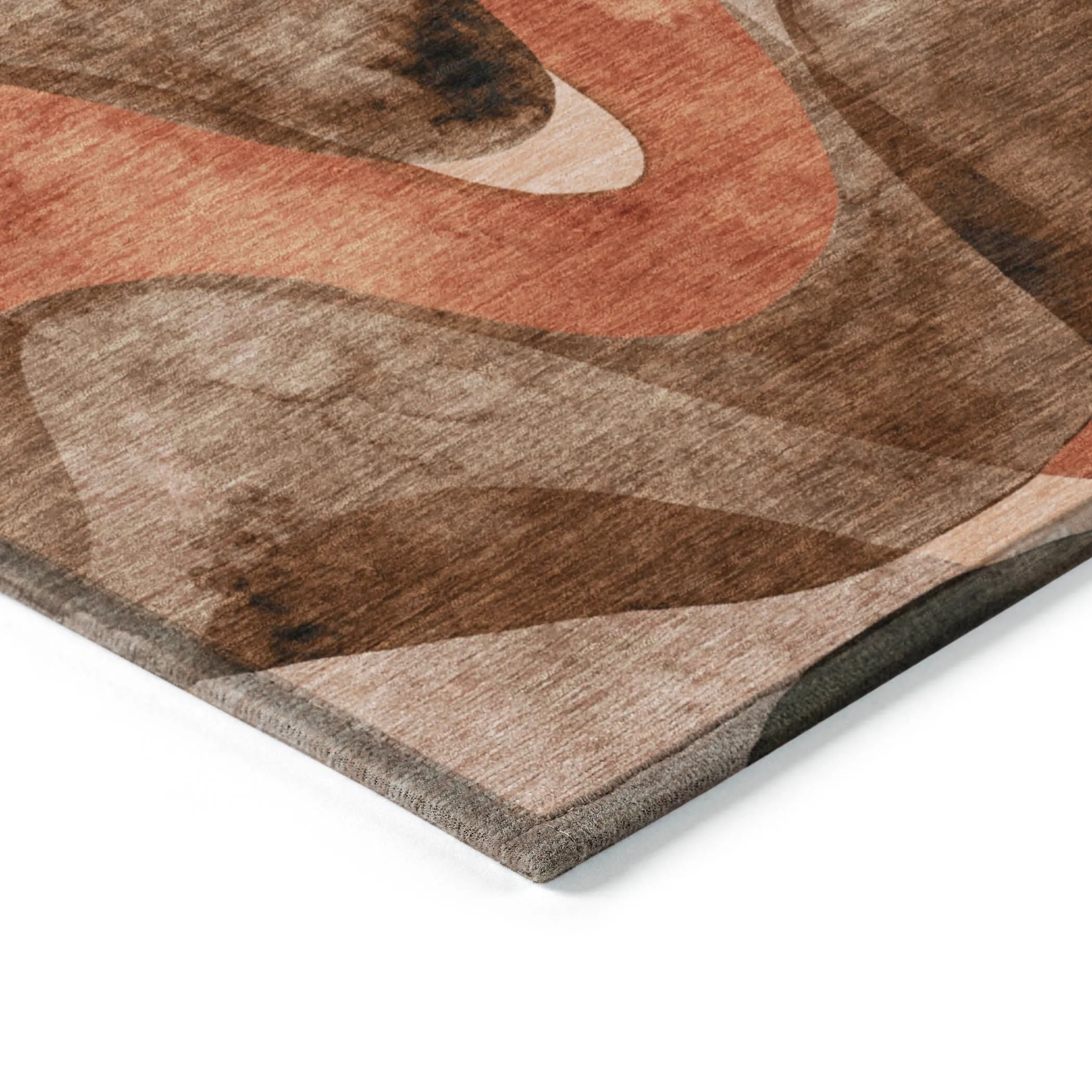 Machine Washable Indoor/ Outdoor Modern Chantille Rug
