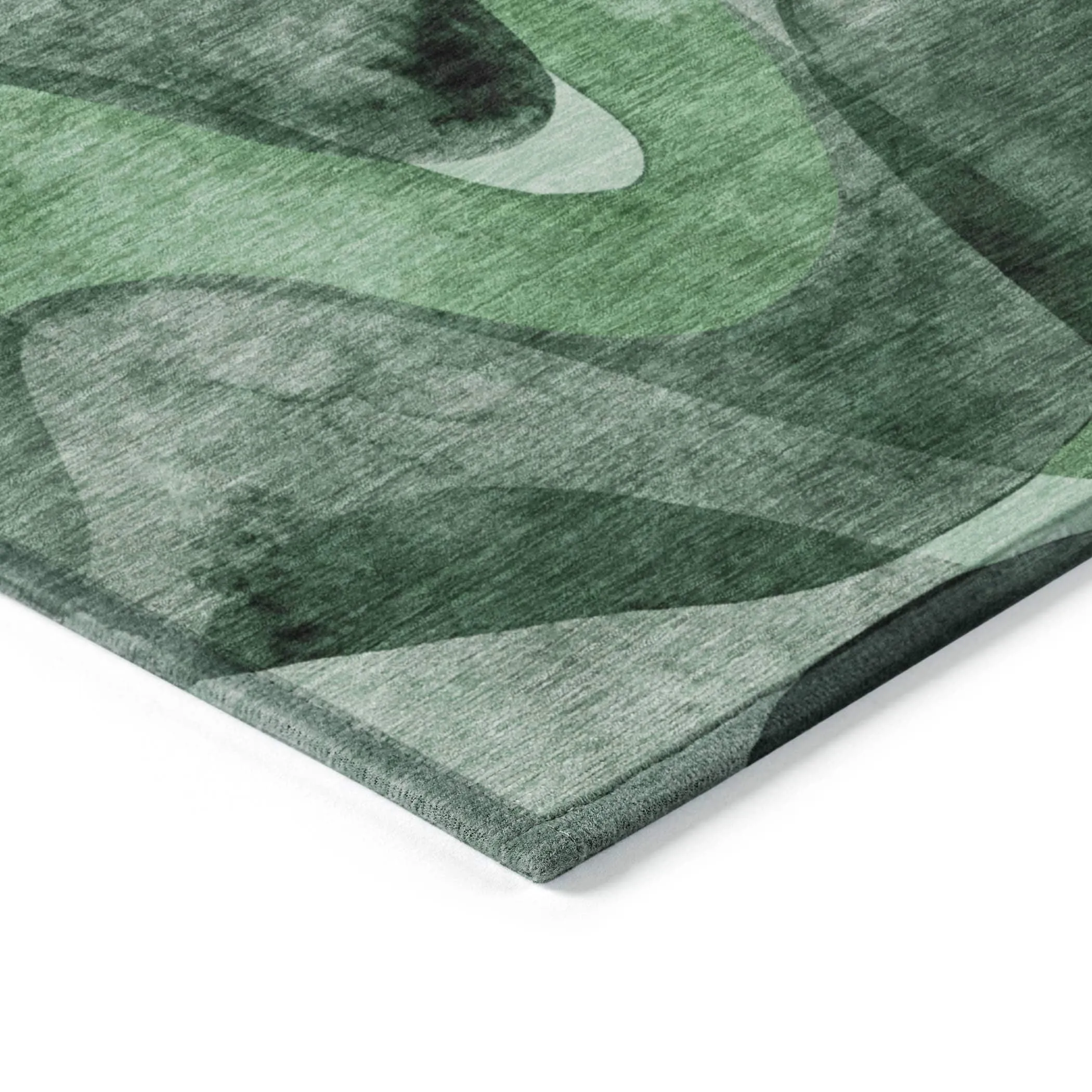 Machine Washable Indoor/ Outdoor Modern Chantille Rug