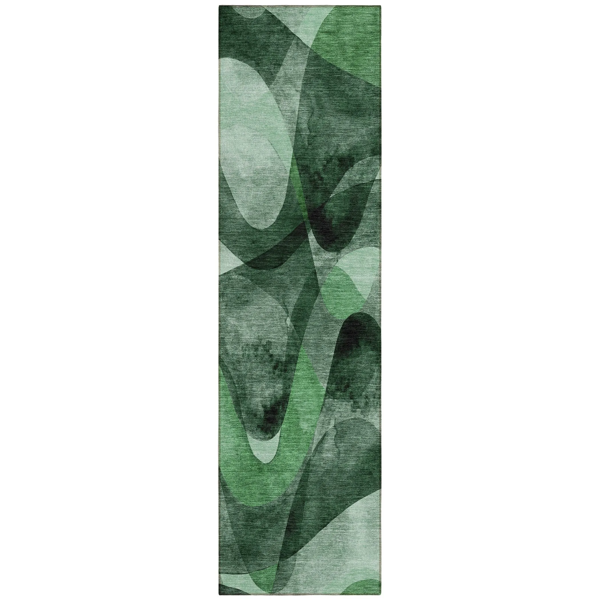 Machine Washable Indoor/ Outdoor Modern Chantille Rug