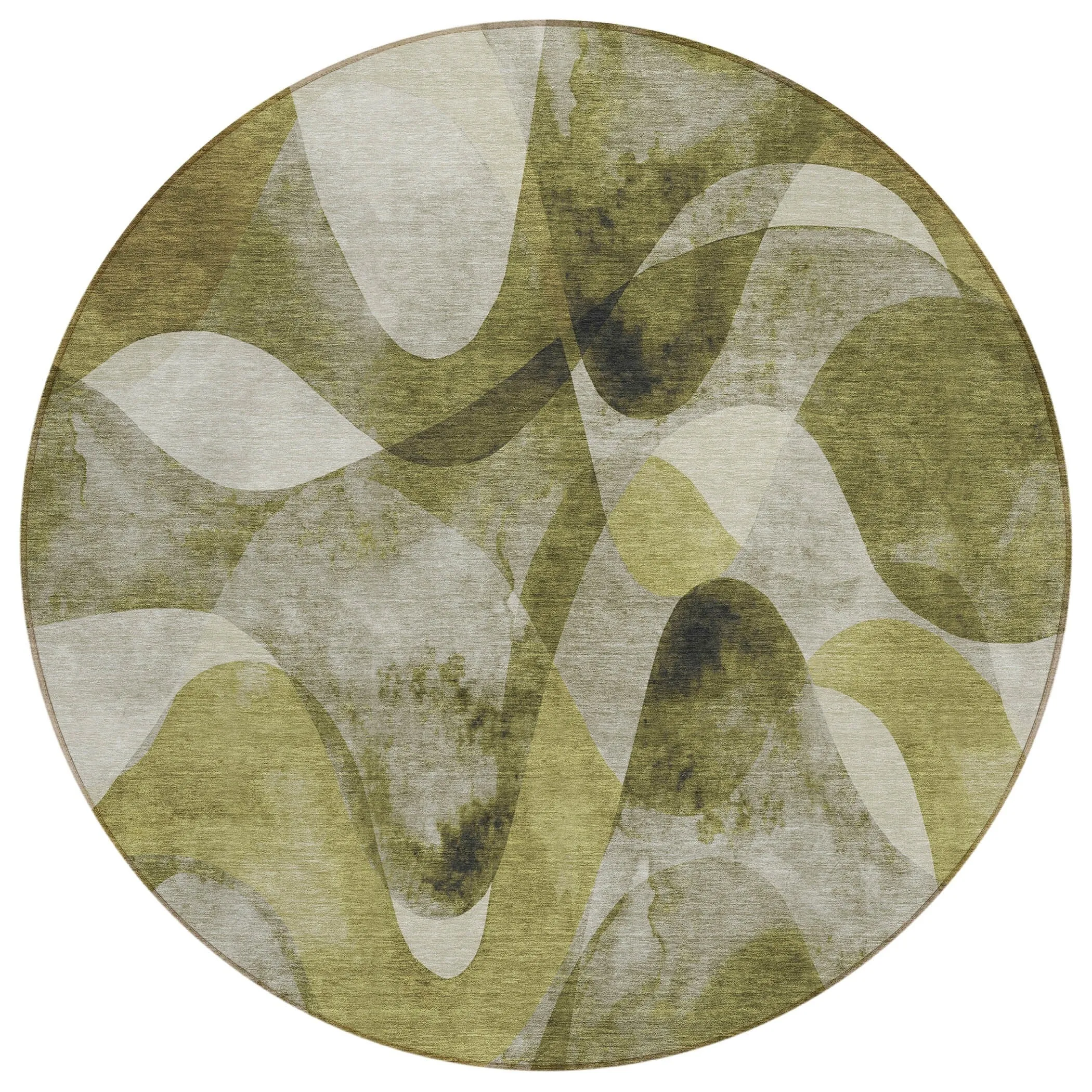 Machine Washable Indoor/ Outdoor Modern Chantille Rug