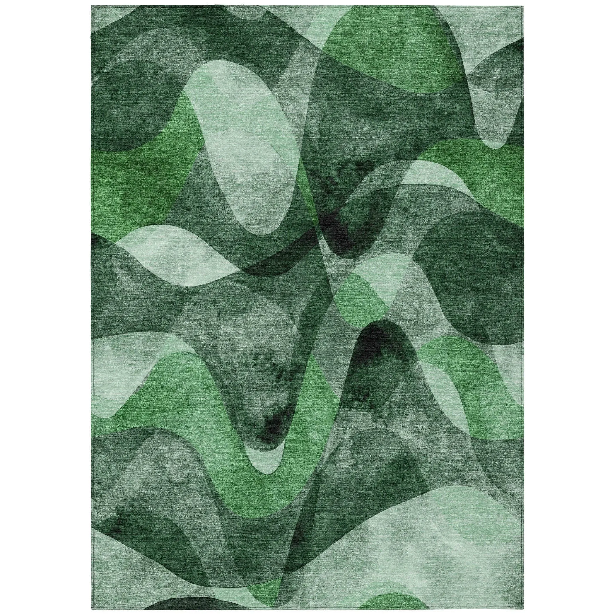 Machine Washable Indoor/ Outdoor Modern Chantille Rug