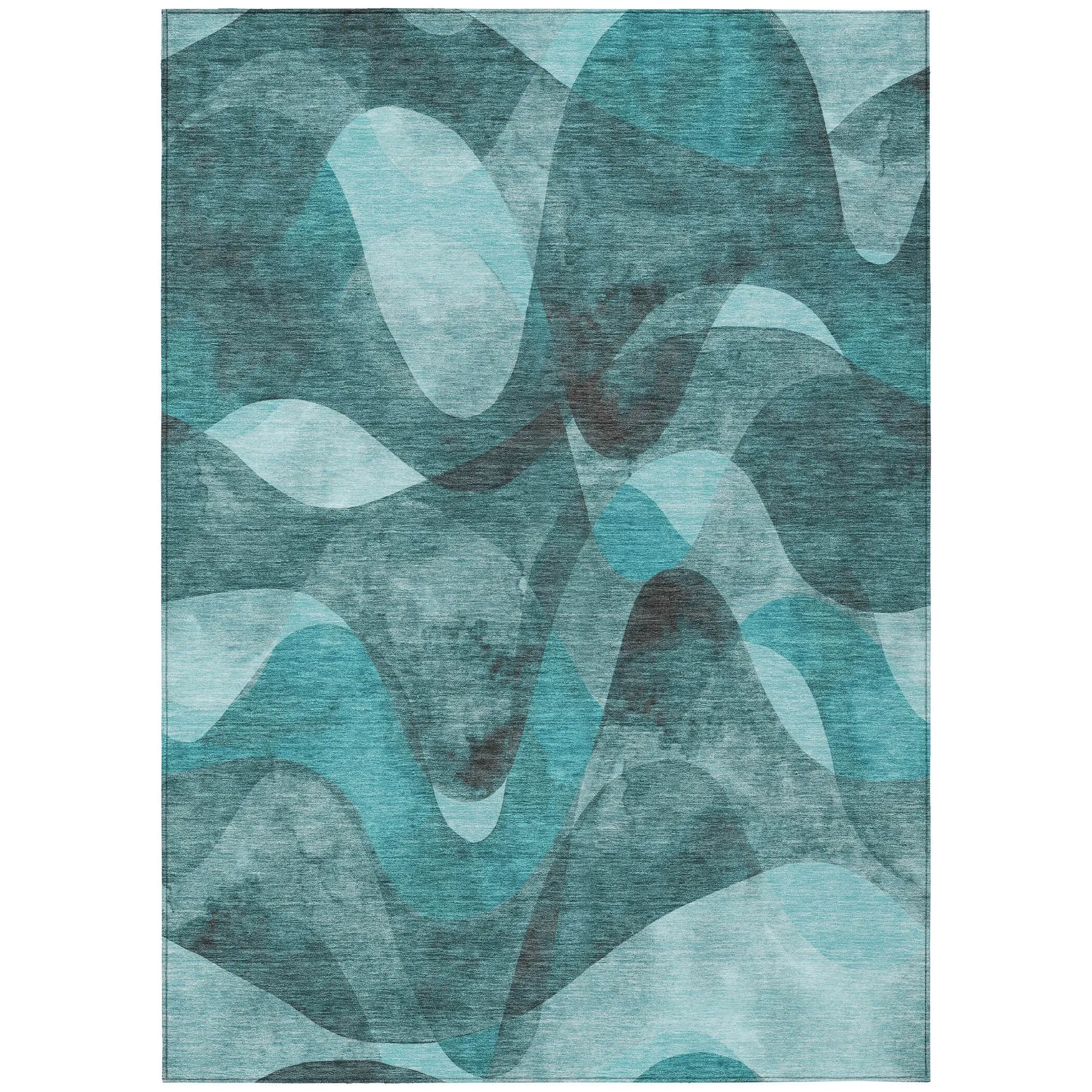 Machine Washable Indoor/ Outdoor Modern Chantille Rug