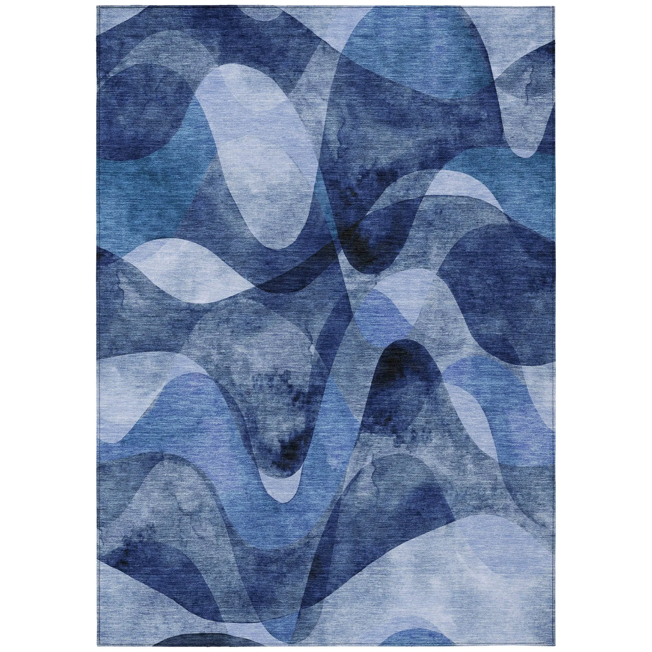 Machine Washable Indoor/ Outdoor Modern Chantille Rug