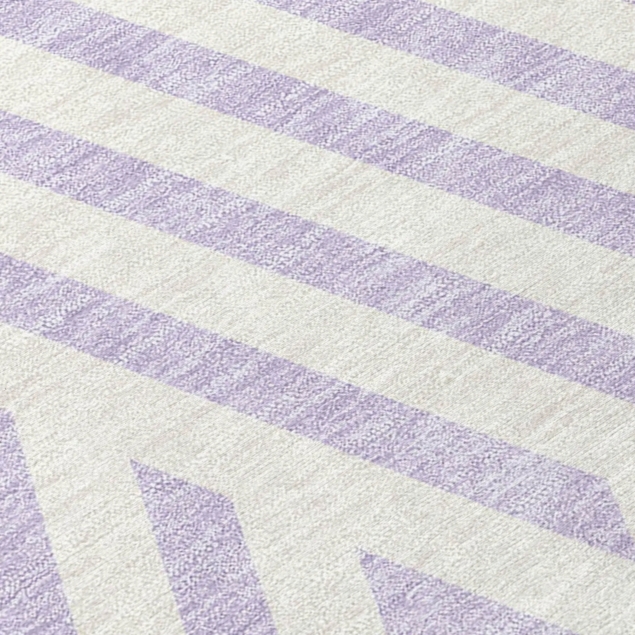 Machine Washable Indoor/ Outdoor Modern Diamonds Chantille Rug