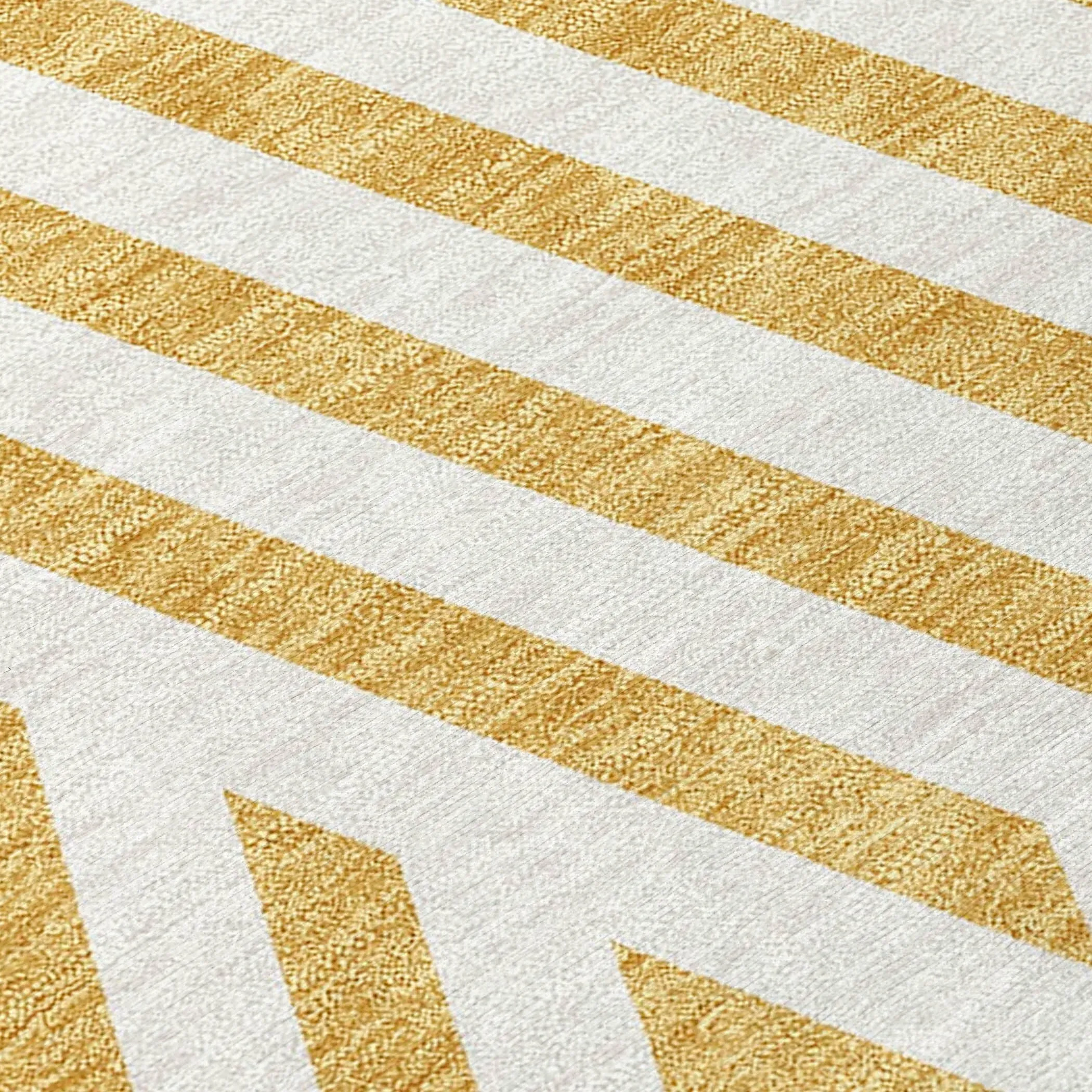 Machine Washable Indoor/ Outdoor Modern Diamonds Chantille Rug