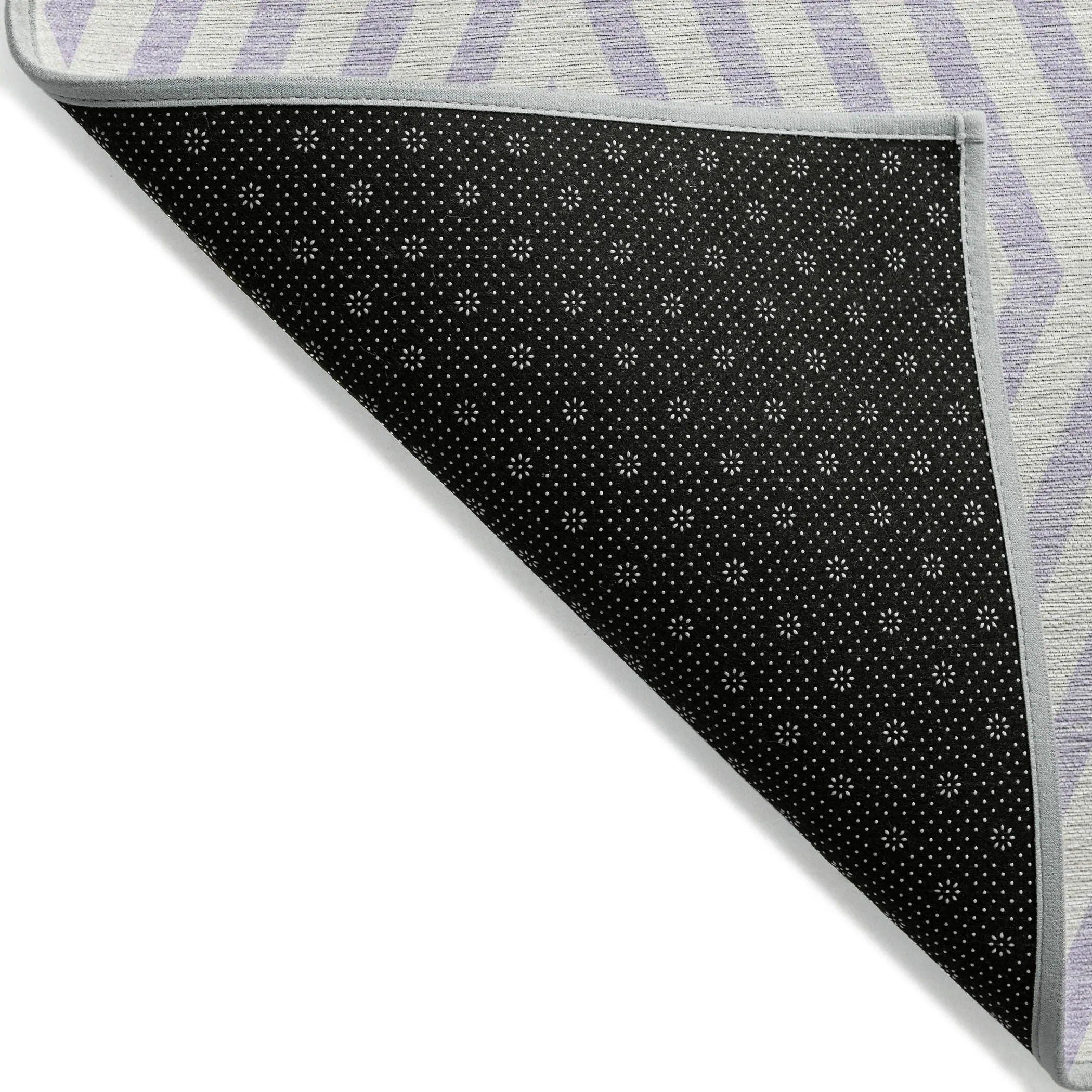Machine Washable Indoor/ Outdoor Modern Diamonds Chantille Rug