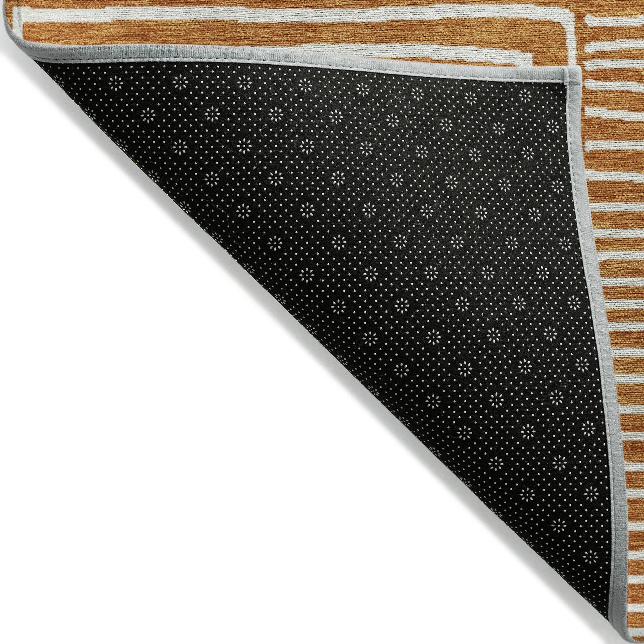 Machine Washable Indoor/ Outdoor Modern Mosaic Chantille Rug
