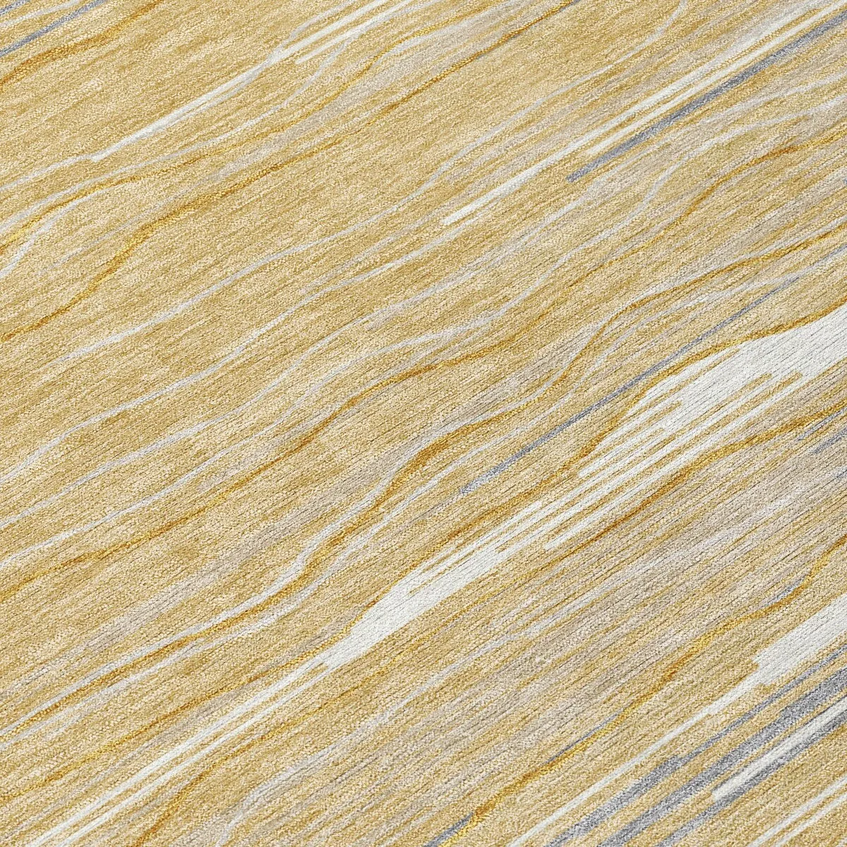 Machine Washable Indoor/ Outdoor Modern Stripe Chantille Rug