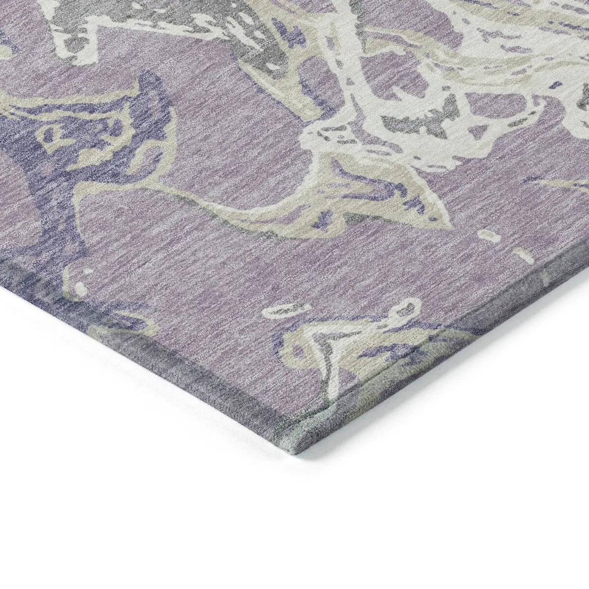 Machine Washable Indoor/ Outdoor Modern Wave Chantille Rug