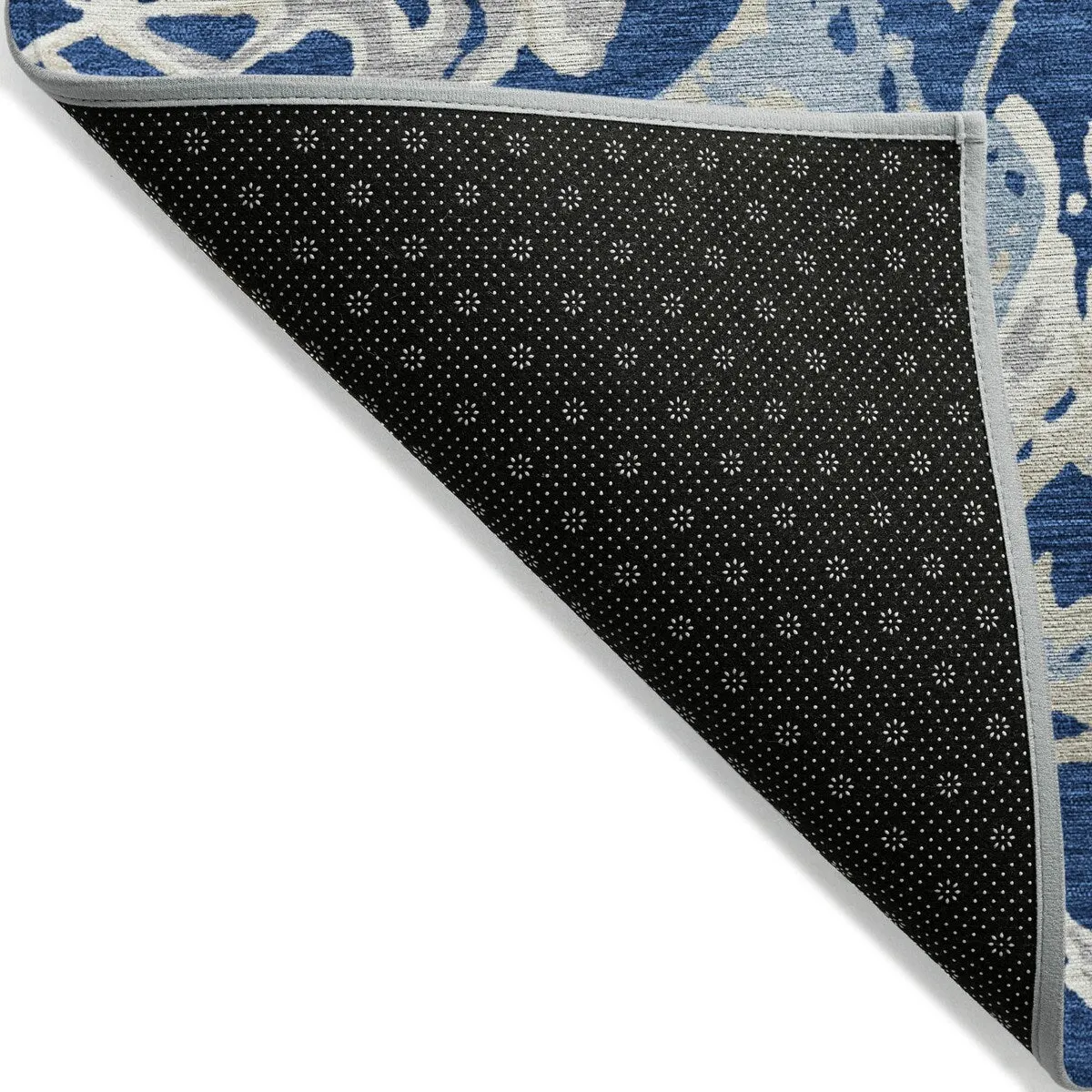 Machine Washable Indoor/ Outdoor Modern Wave Chantille Rug
