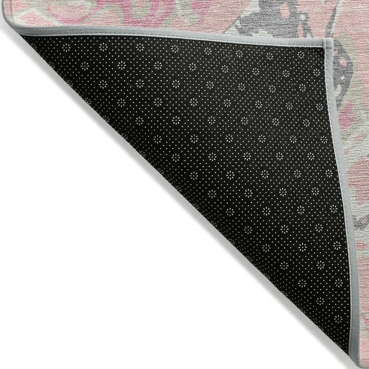Machine Washable Indoor/ Outdoor Modern Wave Chantille Rug