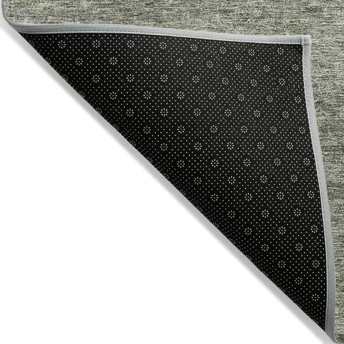 Machine Washable Indoor/ Outdoor Ombre Solid Chantille Rug