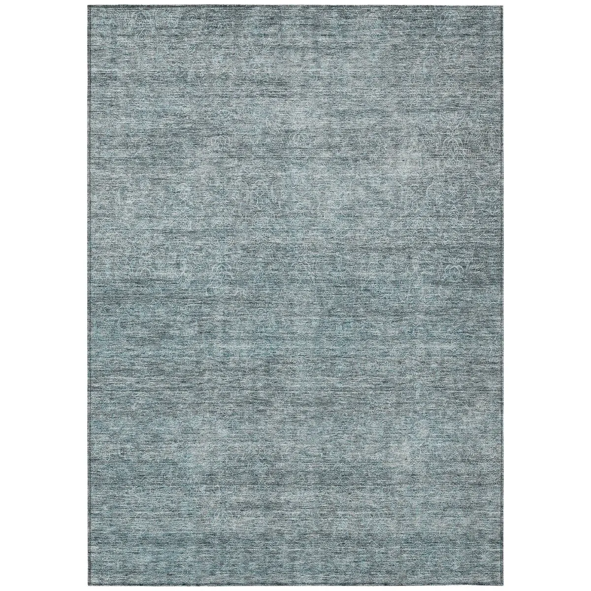 Machine Washable Indoor/ Outdoor Ombre Solid Chantille Rug