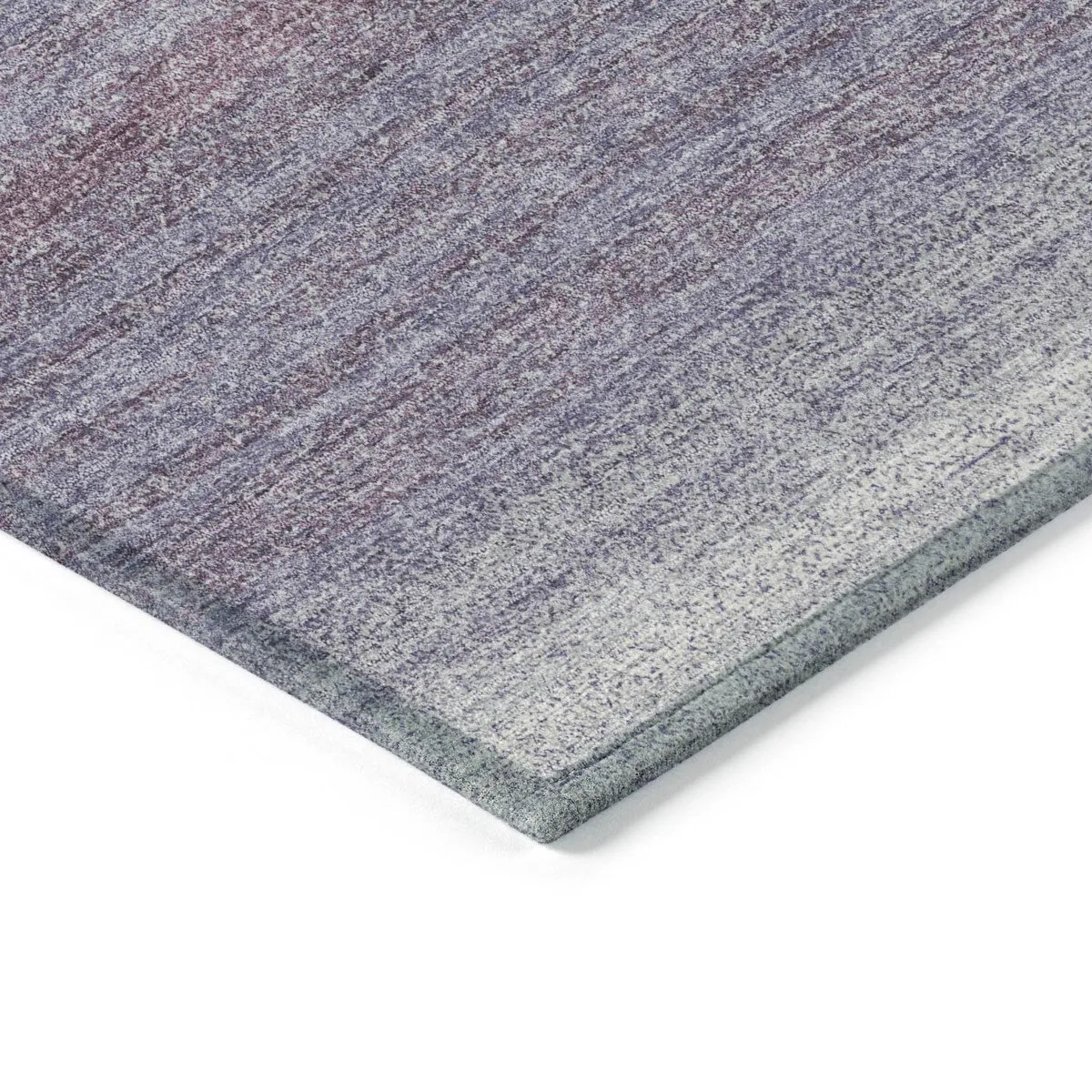 Machine Washable Indoor/ Outdoor Ombre Stripe Chantille Rug