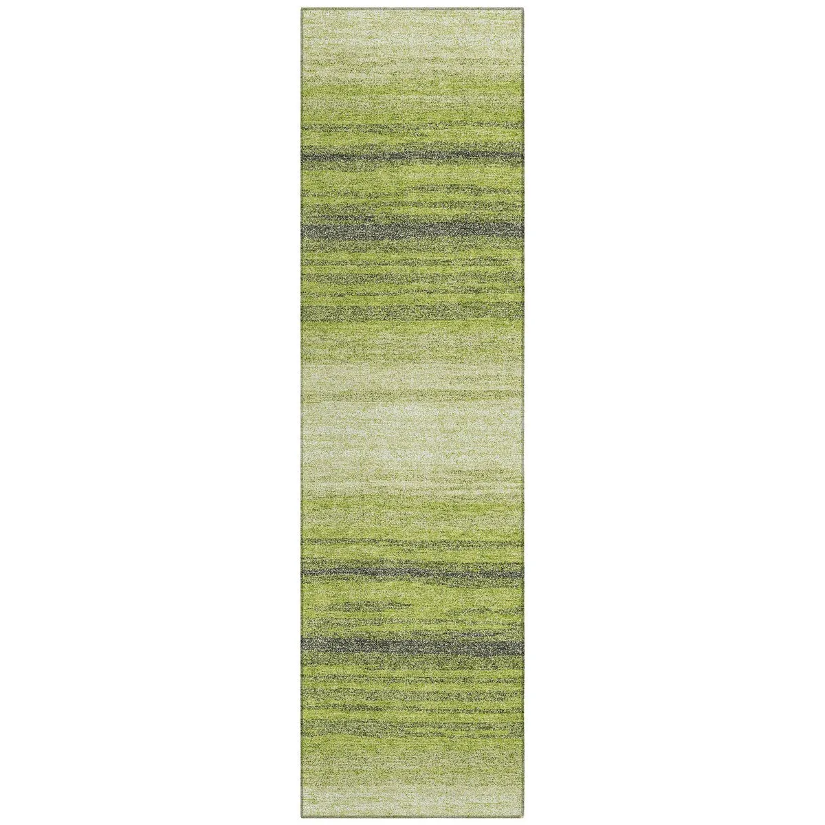 Machine Washable Indoor/ Outdoor Ombre Stripe Chantille Rug