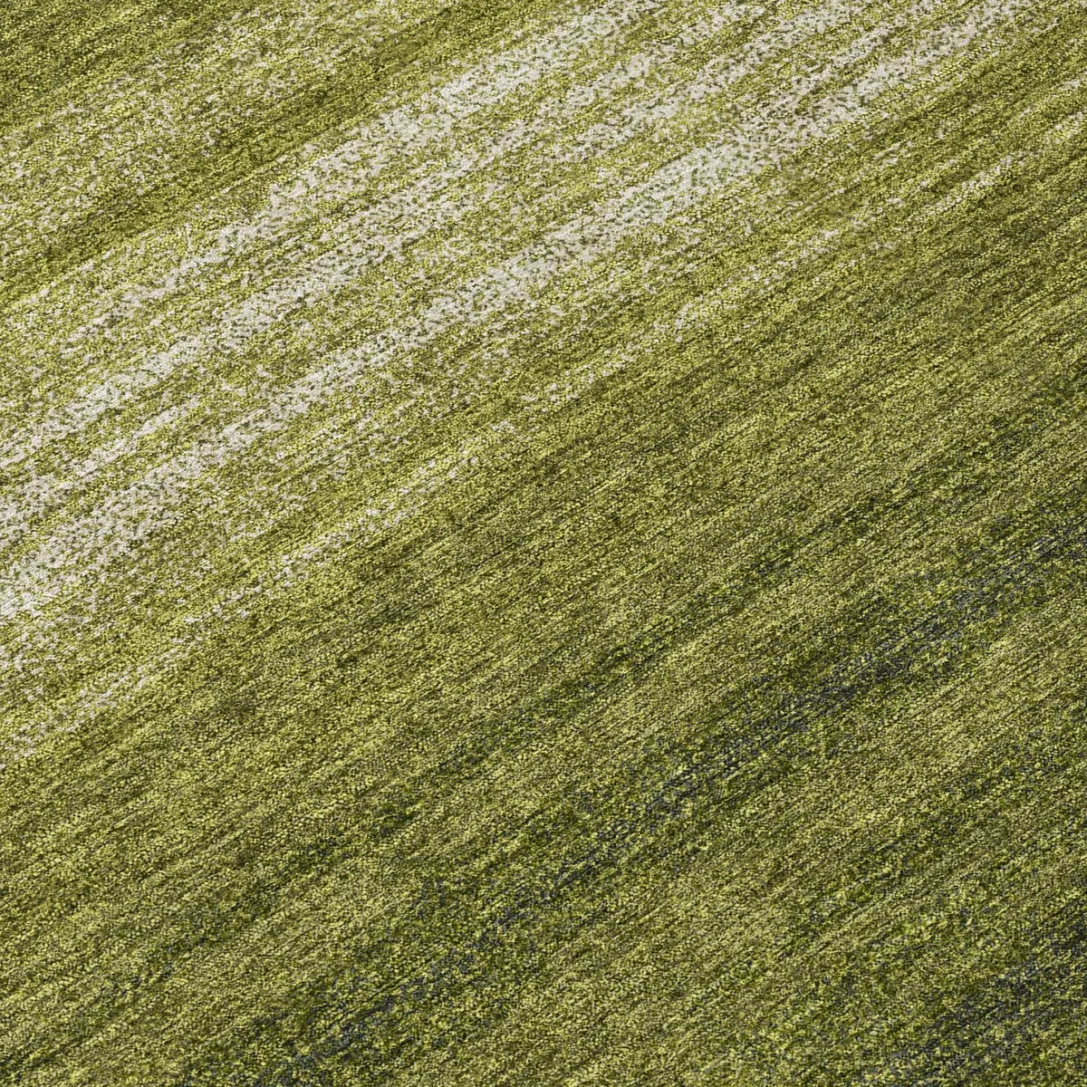 Machine Washable Indoor/ Outdoor Ombre Stripe Chantille Rug