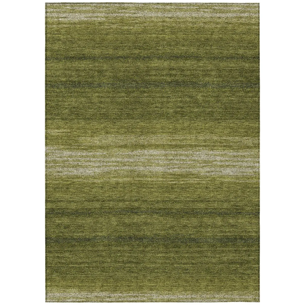 Machine Washable Indoor/ Outdoor Ombre Stripe Chantille Rug