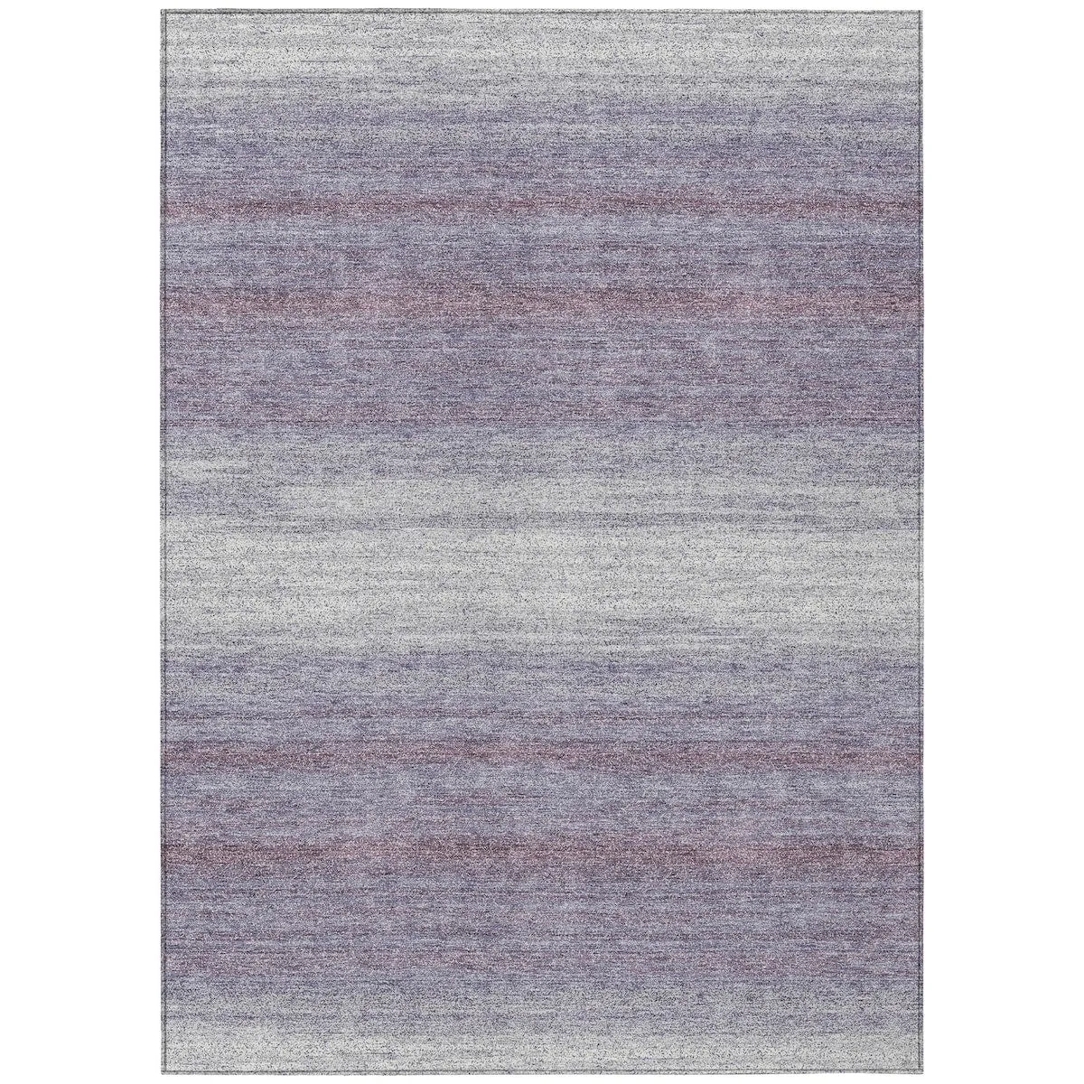 Machine Washable Indoor/ Outdoor Ombre Stripe Chantille Rug