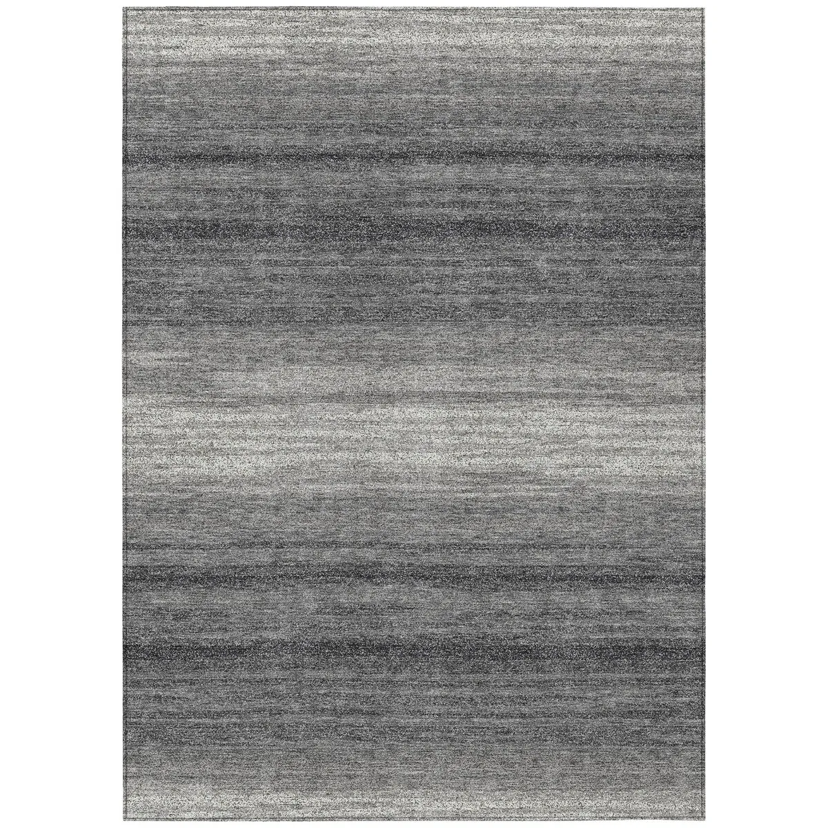 Machine Washable Indoor/ Outdoor Ombre Stripe Chantille Rug