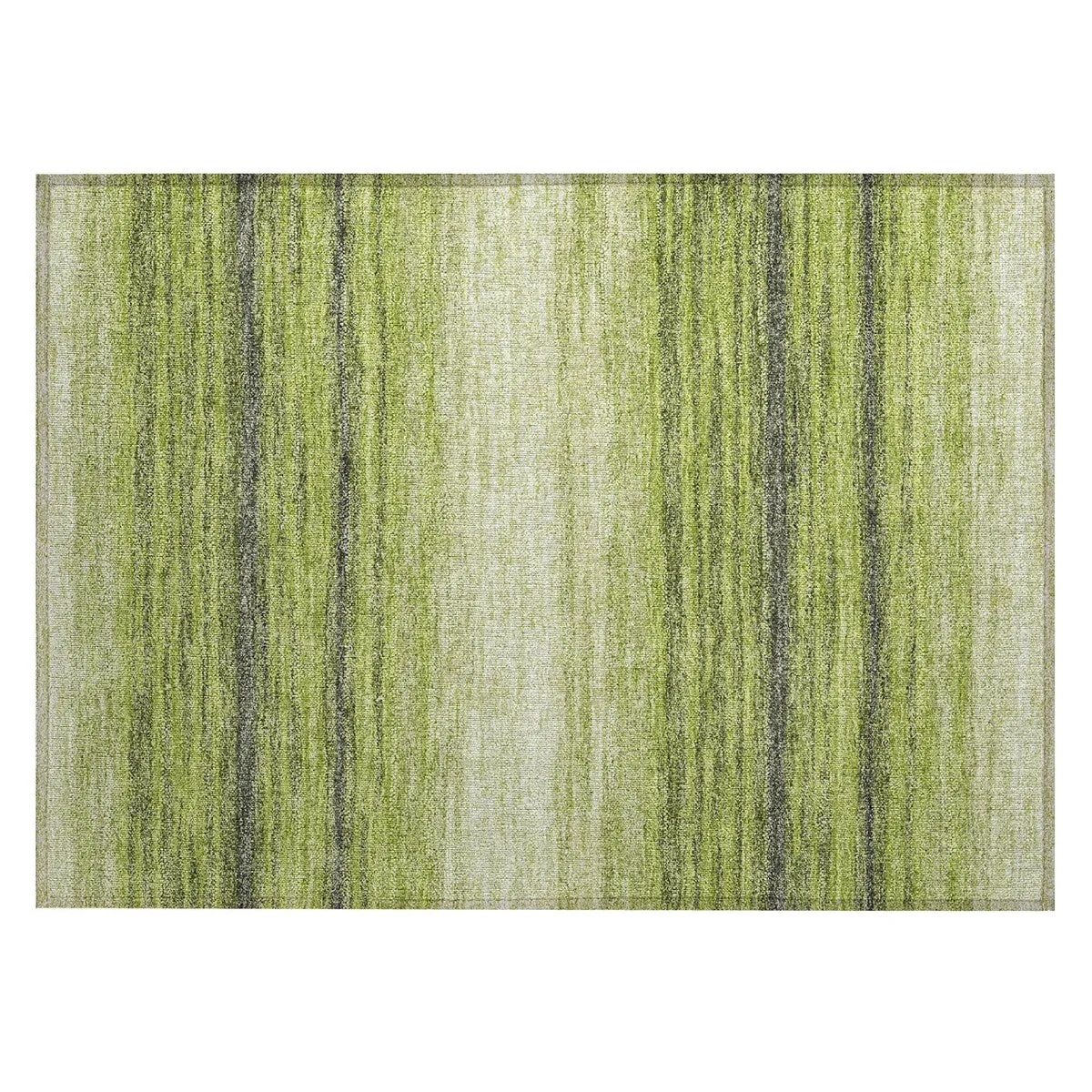 Machine Washable Indoor/ Outdoor Ombre Stripe Chantille Rug
