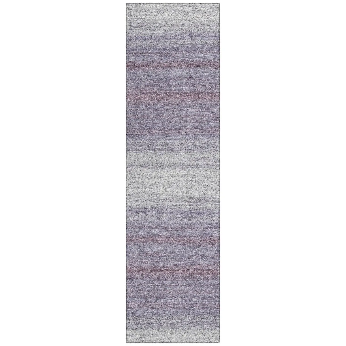 Machine Washable Indoor/ Outdoor Ombre Stripe Chantille Rug