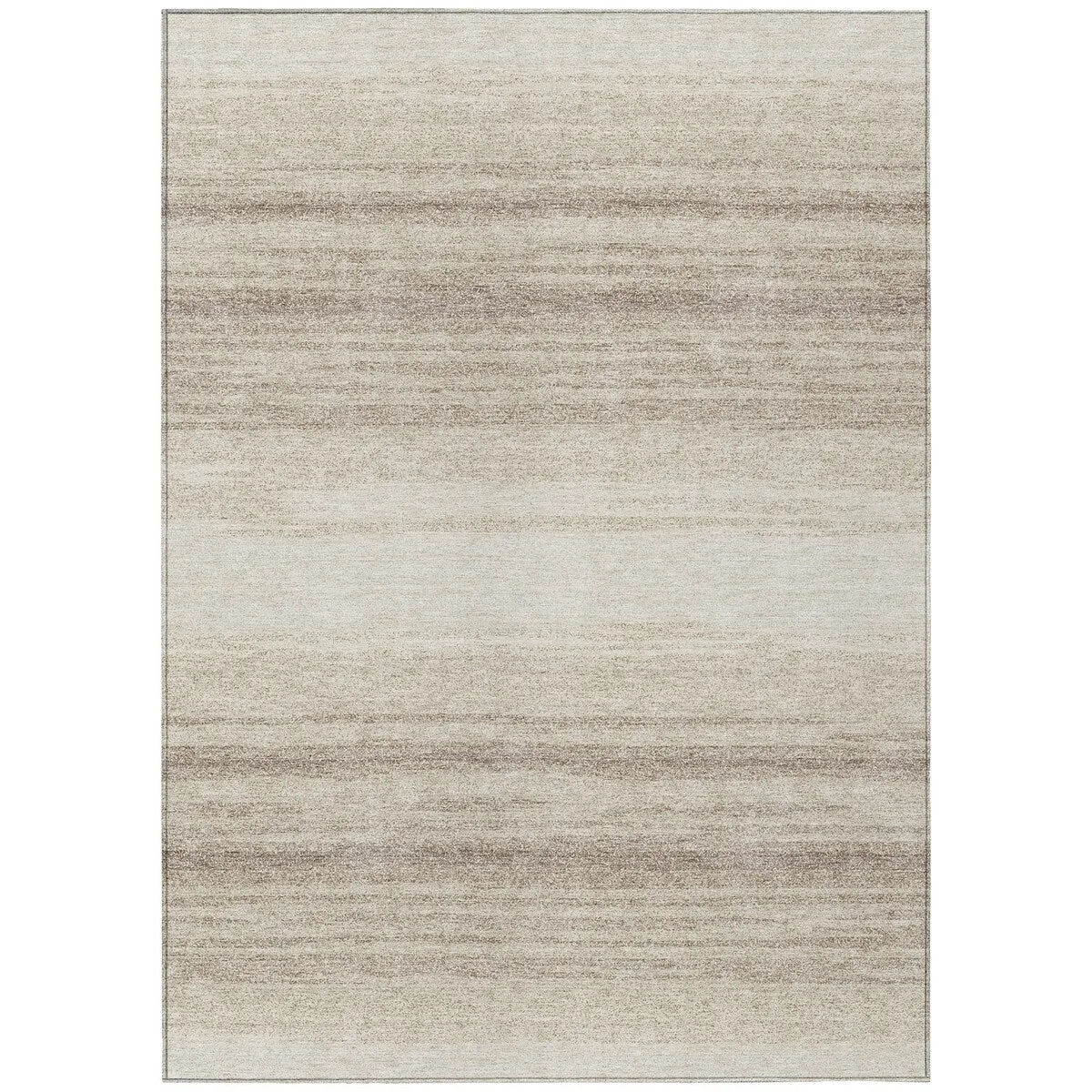 Machine Washable Indoor/ Outdoor Ombre Stripe Chantille Rug