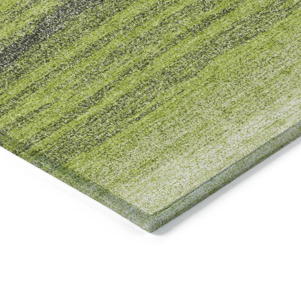 Machine Washable Indoor/ Outdoor Ombre Stripe Chantille Rug