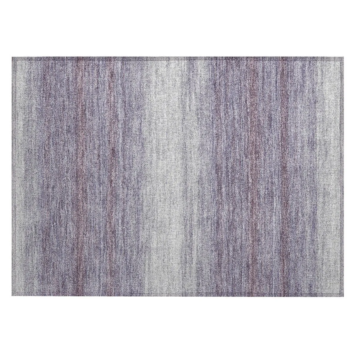 Machine Washable Indoor/ Outdoor Ombre Stripe Chantille Rug