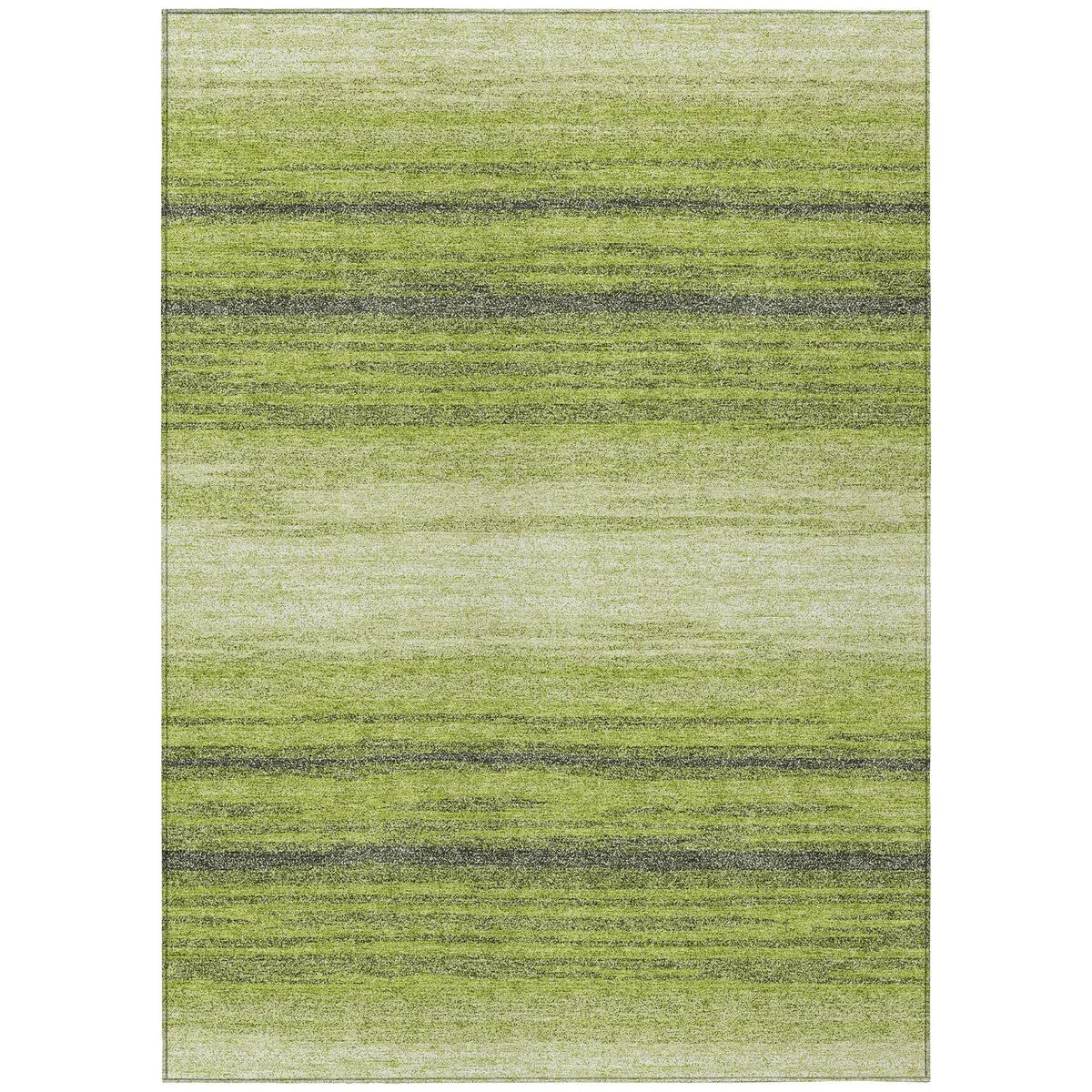 Machine Washable Indoor/ Outdoor Ombre Stripe Chantille Rug