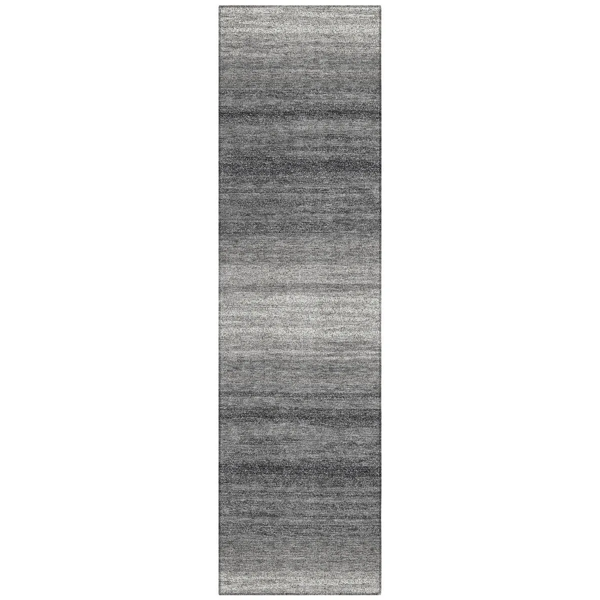 Machine Washable Indoor/ Outdoor Ombre Stripe Chantille Rug