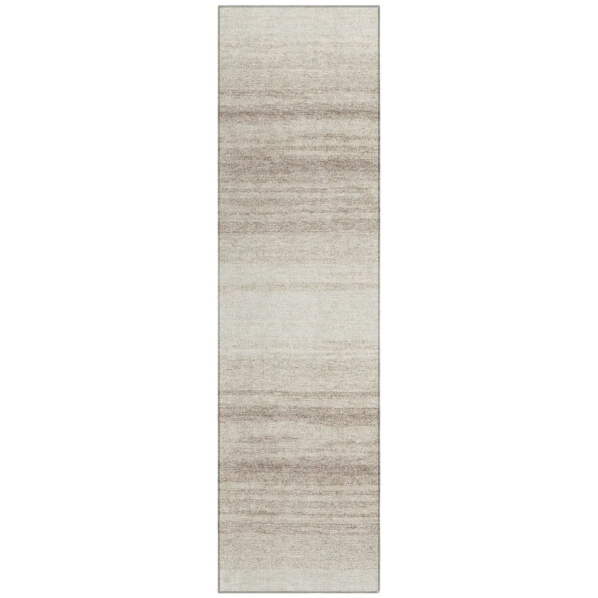 Machine Washable Indoor/ Outdoor Ombre Stripe Chantille Rug