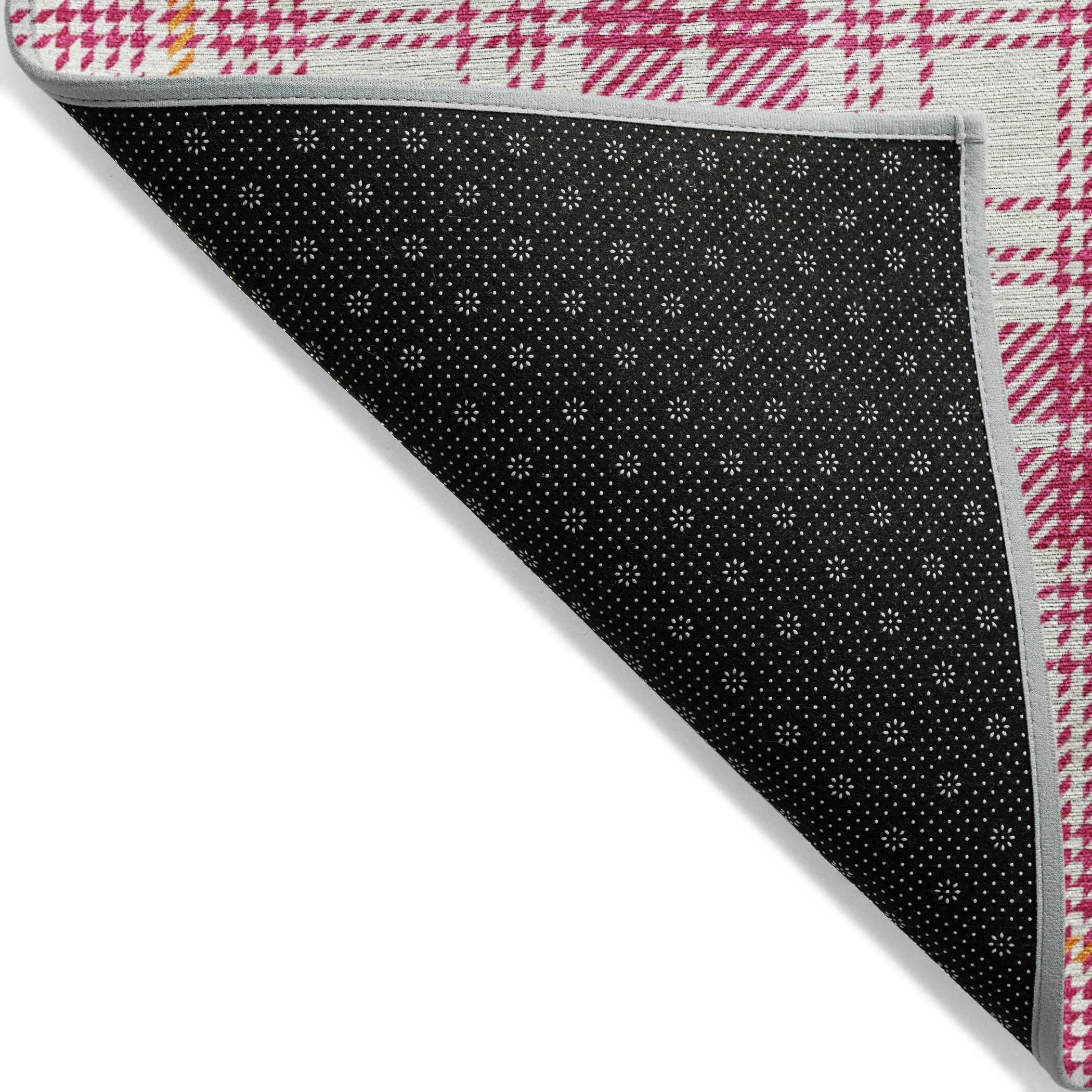 Machine Washable Indoor/ Outdoor Plaid Chantille Rug