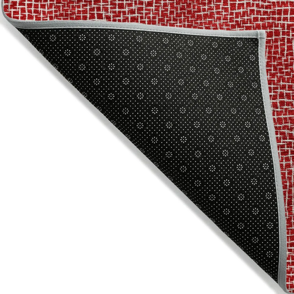 Machine Washable Indoor/ Outdoor Solid Modern Chantille Rug
