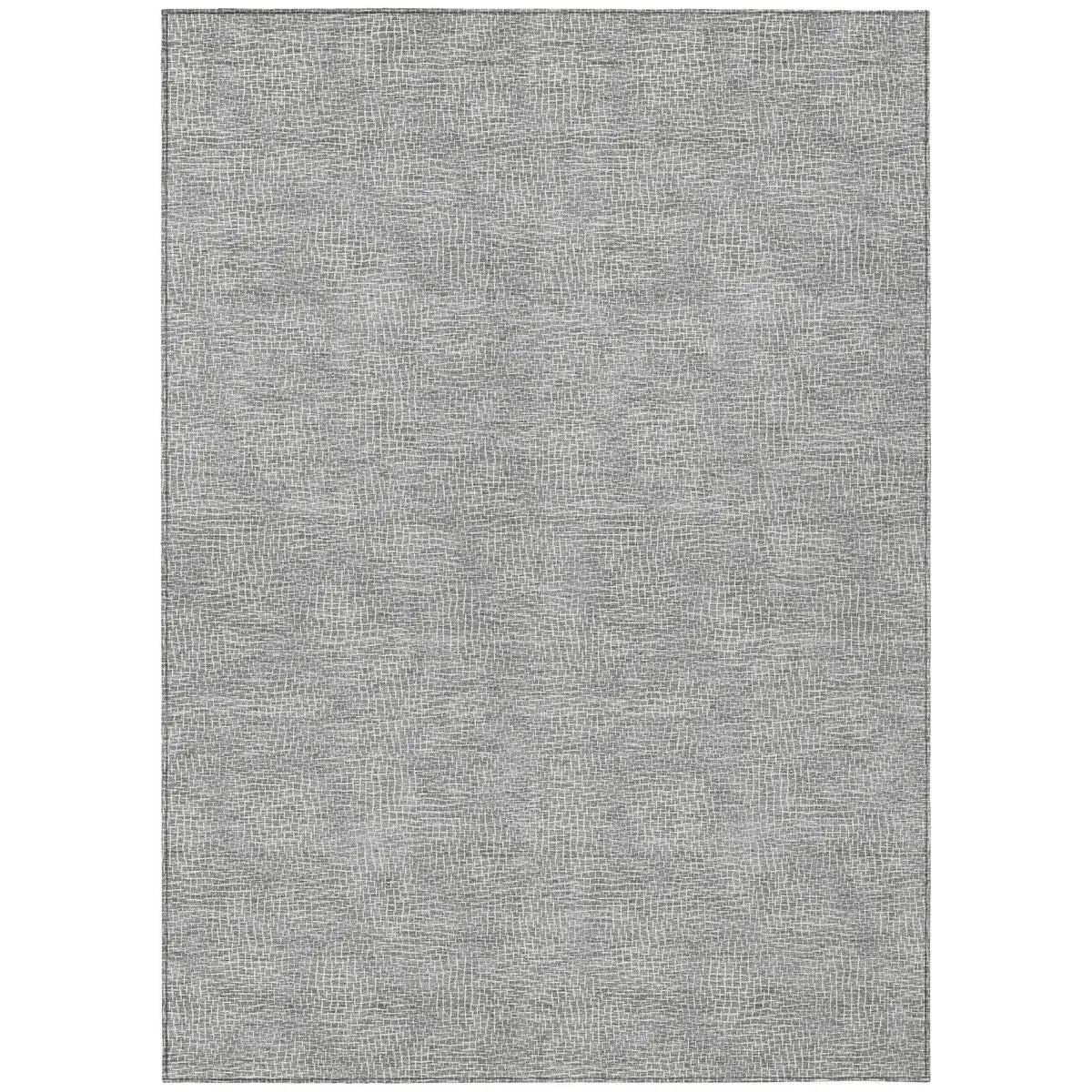Machine Washable Indoor/ Outdoor Solid Modern Chantille Rug