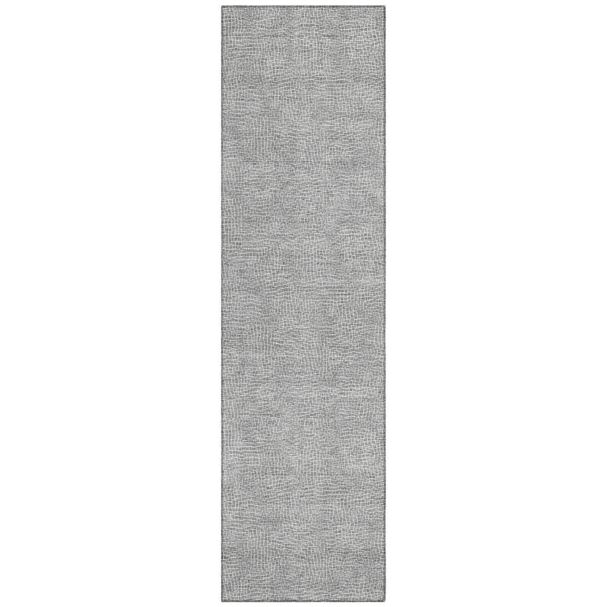 Machine Washable Indoor/ Outdoor Solid Modern Chantille Rug