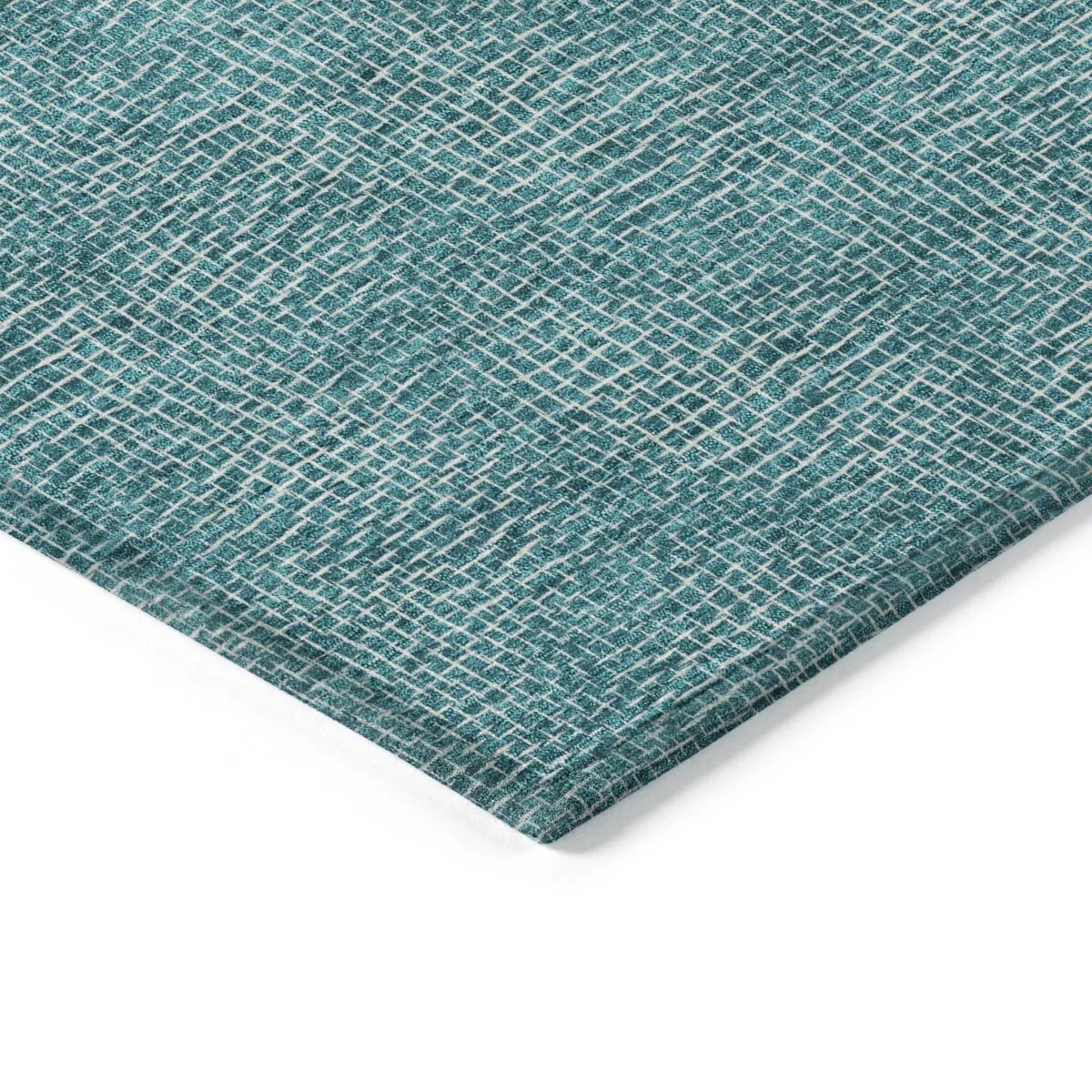 Machine Washable Indoor/ Outdoor Solid Modern Chantille Rug