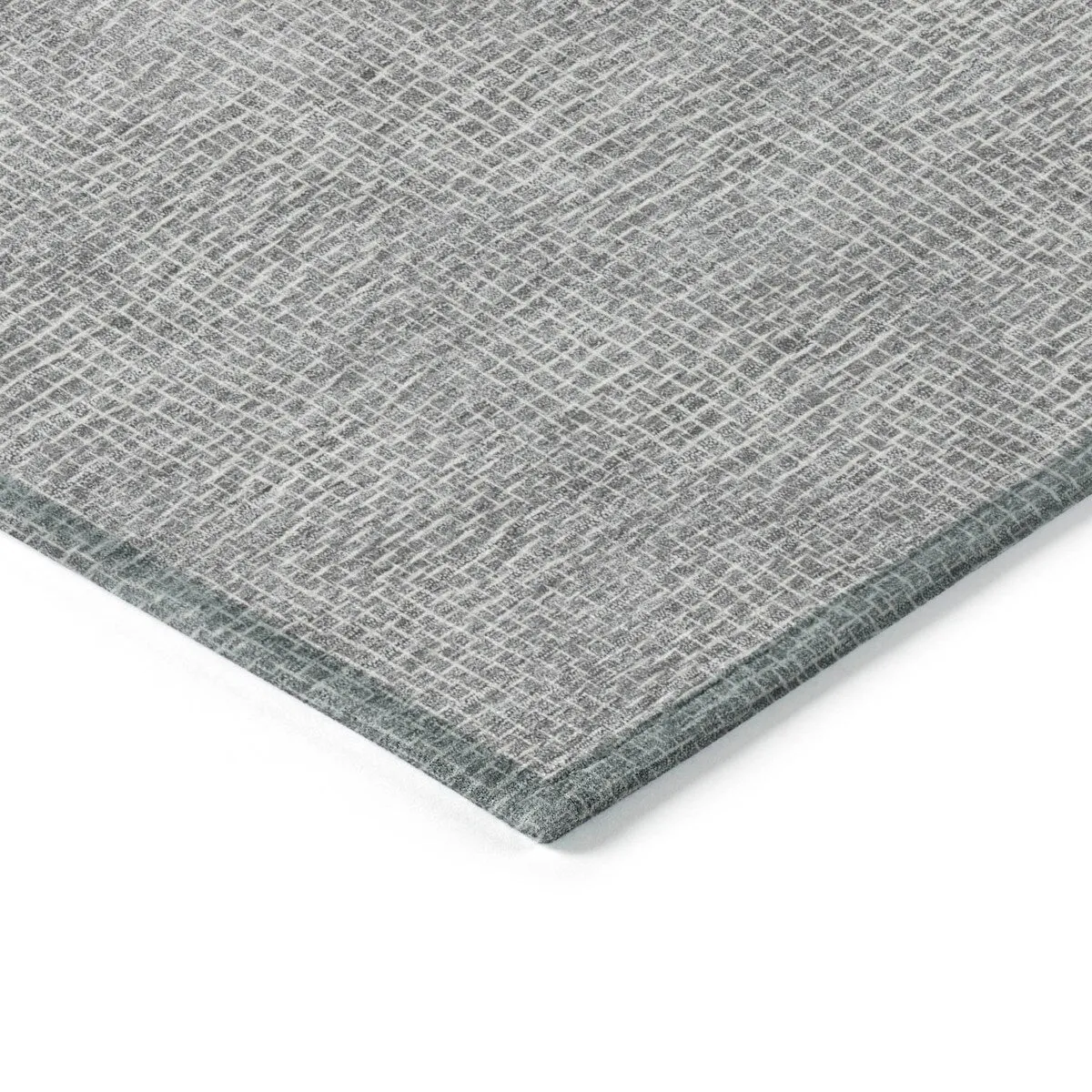 Machine Washable Indoor/ Outdoor Solid Modern Chantille Rug