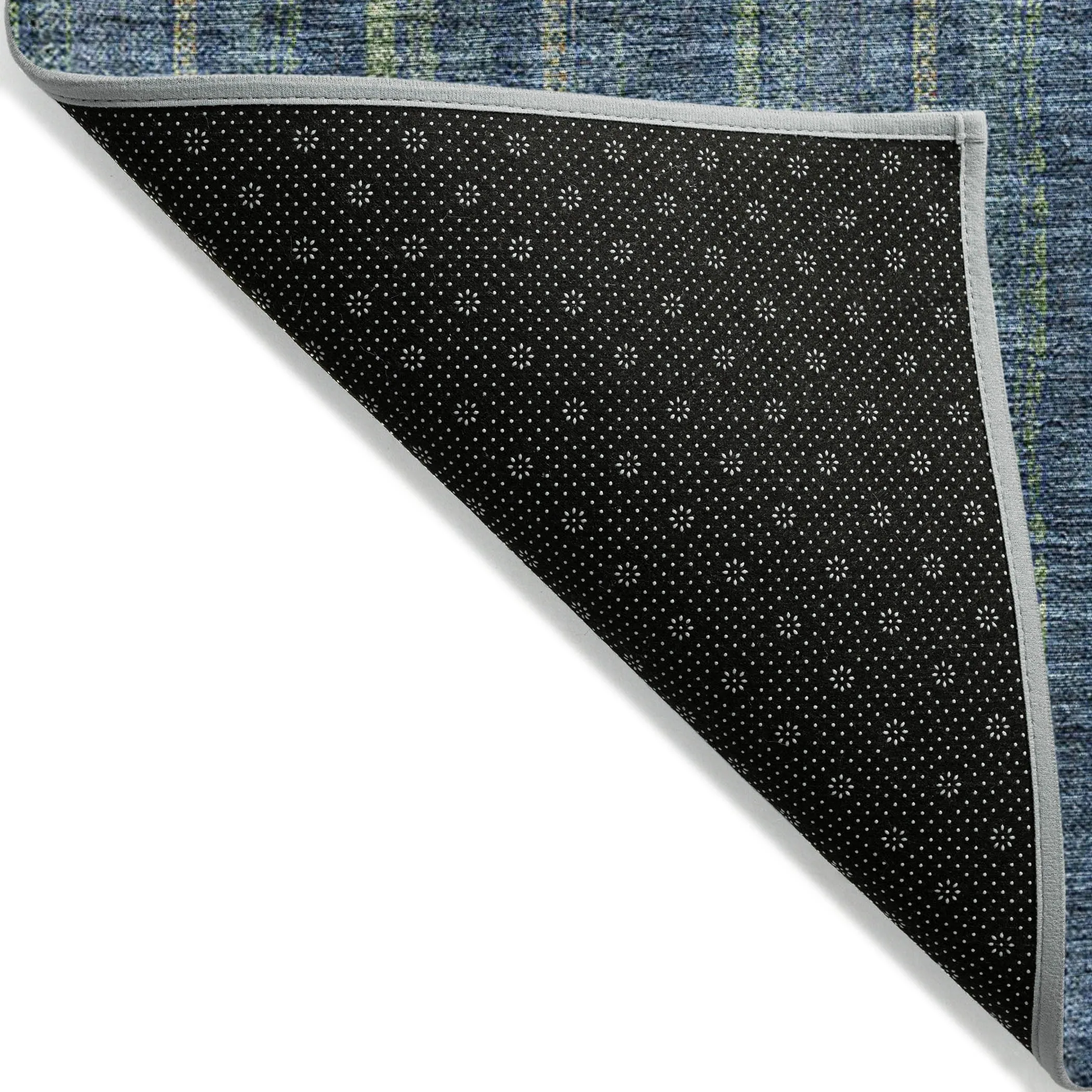 Machine Washable Indoor/ Outdoor Stripe Chantille Rug