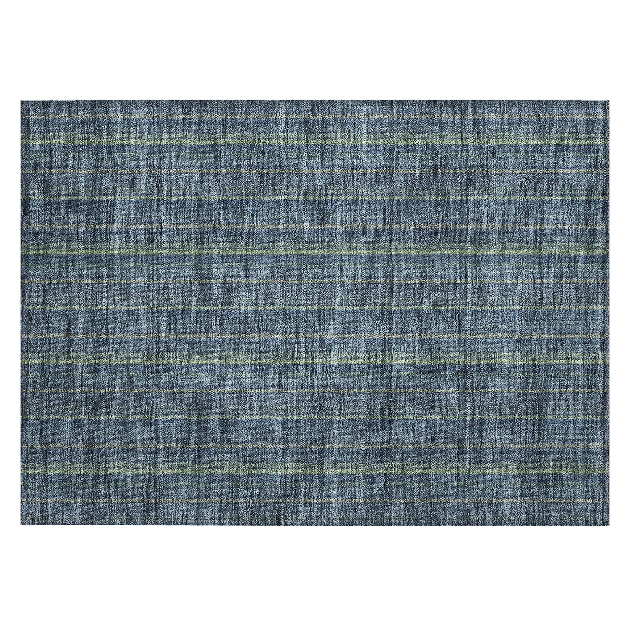 Machine Washable Indoor/ Outdoor Stripe Chantille Rug