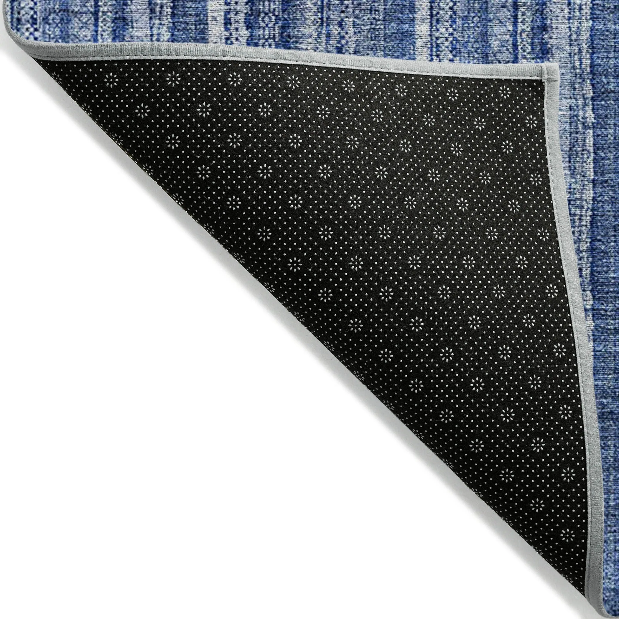 Machine Washable Indoor/ Outdoor Stripe Chantille Rug