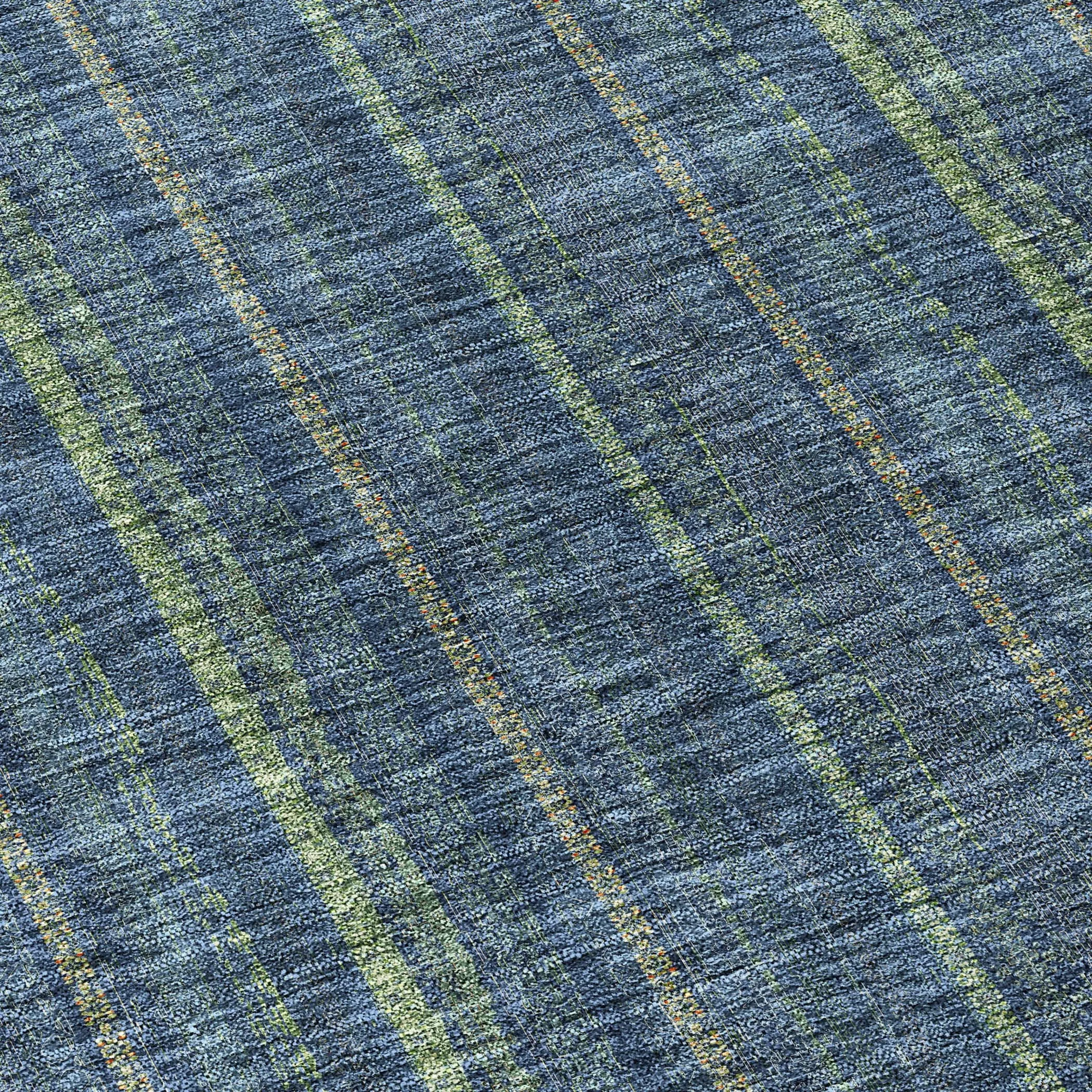 Machine Washable Indoor/ Outdoor Stripe Chantille Rug