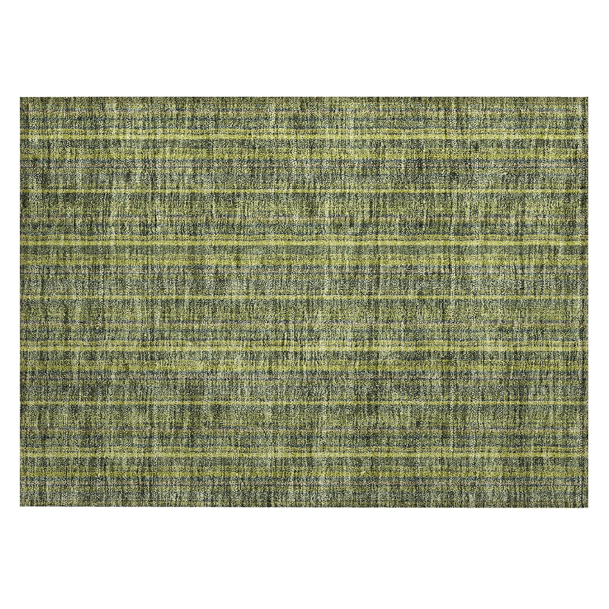 Machine Washable Indoor/ Outdoor Stripe Chantille Rug