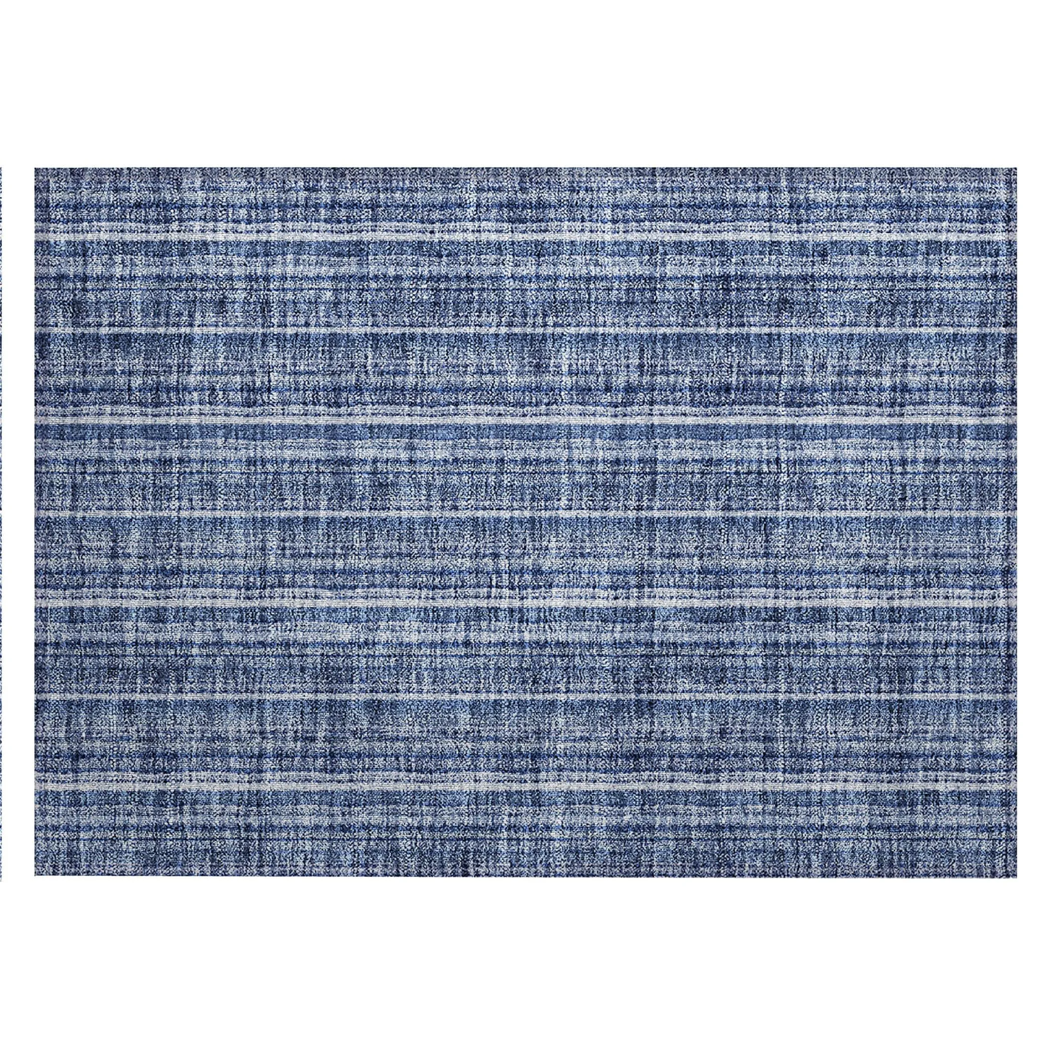Machine Washable Indoor/ Outdoor Stripe Chantille Rug
