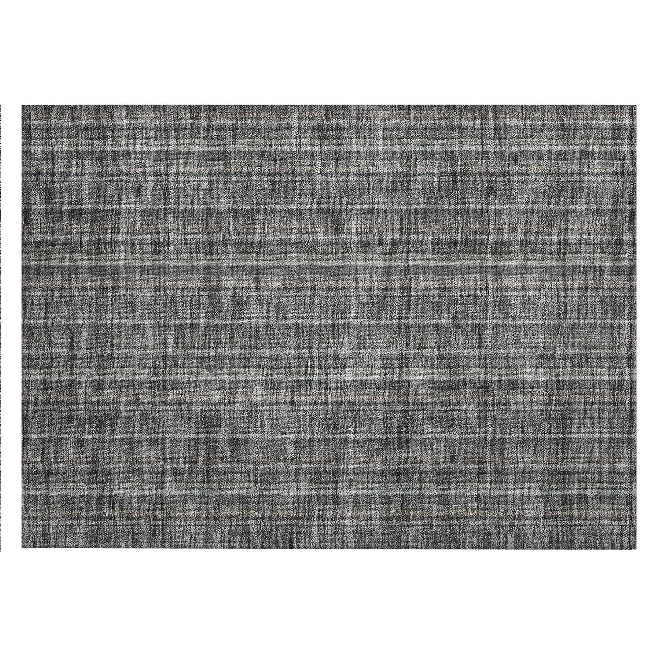 Machine Washable Indoor/ Outdoor Stripe Chantille Rug
