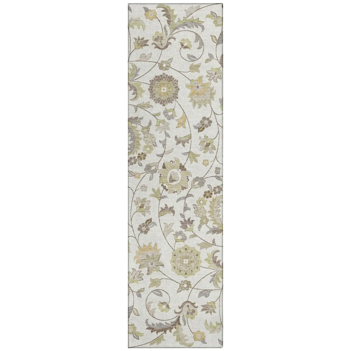 Machine Washable Indoor/ Outdoor Traditional Chantille Rug