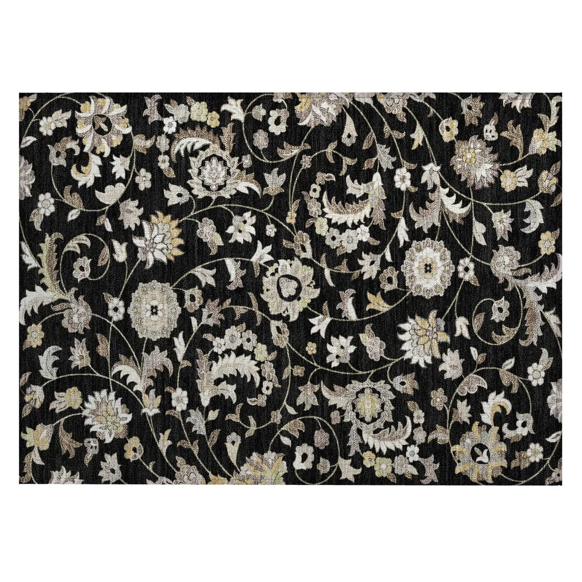 Machine Washable Indoor/ Outdoor Traditional Chantille Rug
