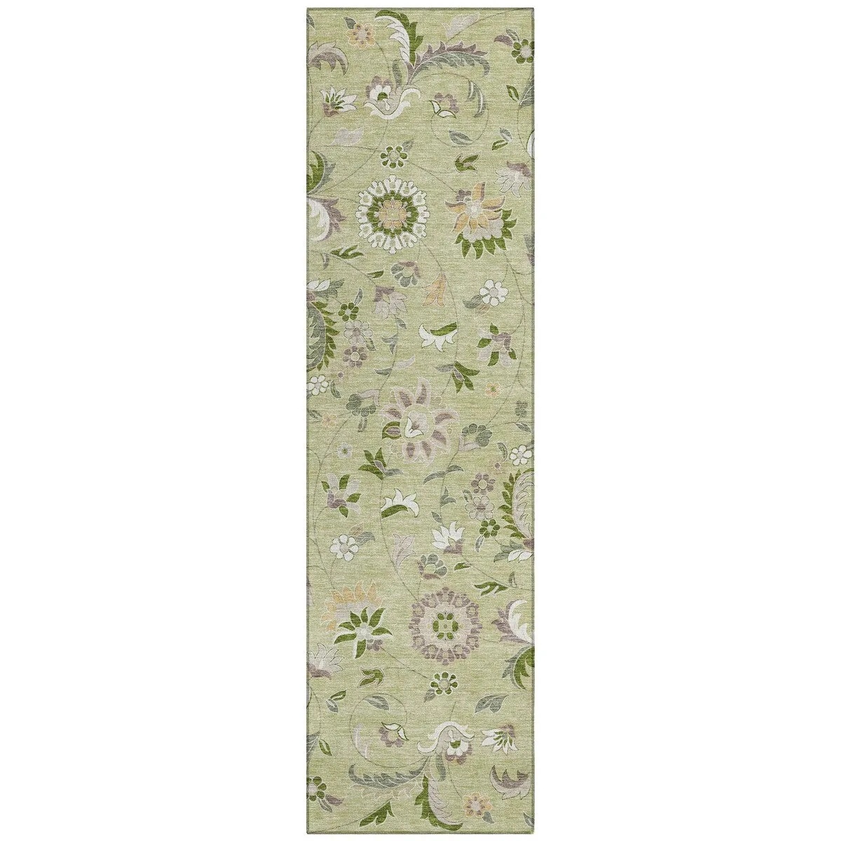 Machine Washable Indoor/ Outdoor Traditional Chantille Rug